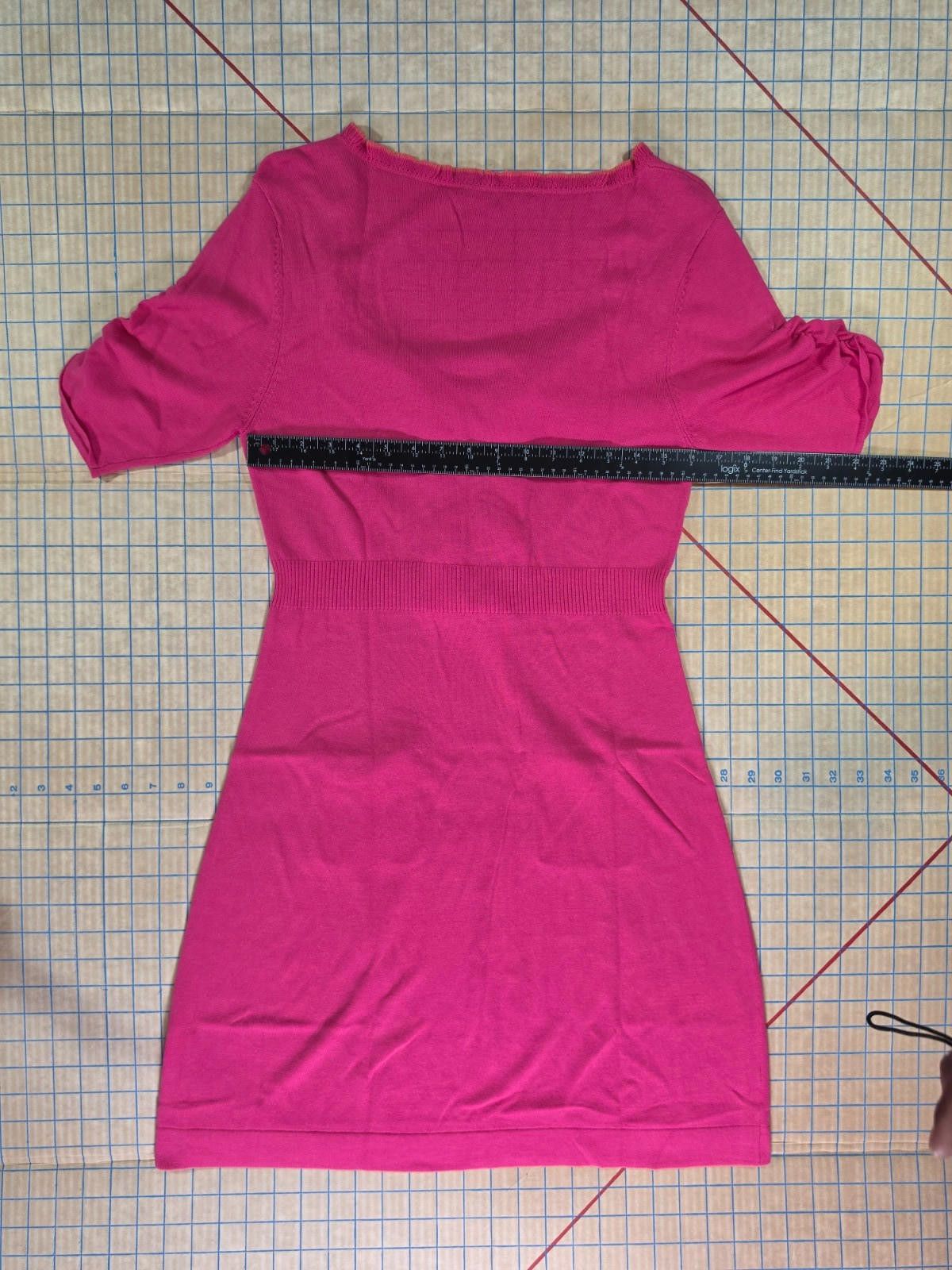 Other Nanette Lepore Pink Textured Sheath Dress Pockets Medium Y2K Size M / US 6-8 / IT 42-44 - 8 Thumbnail