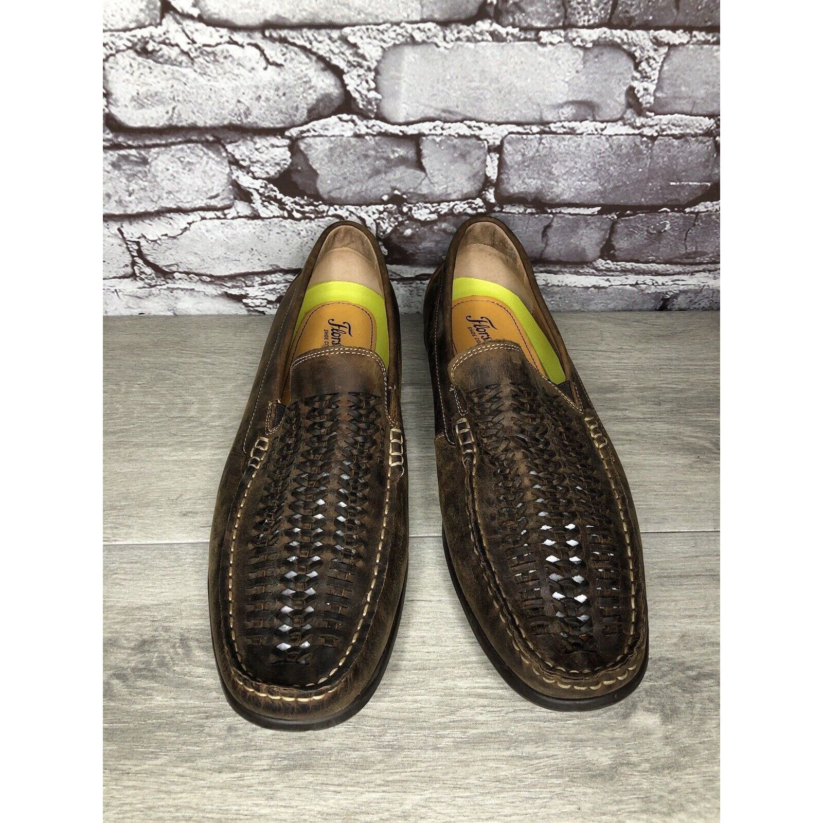 Florsheim Florsheim Brown Leather BasketWeaves Driving Shoes Men Sz 11 Size US 11 / EU 44 - 4 Thumbnail