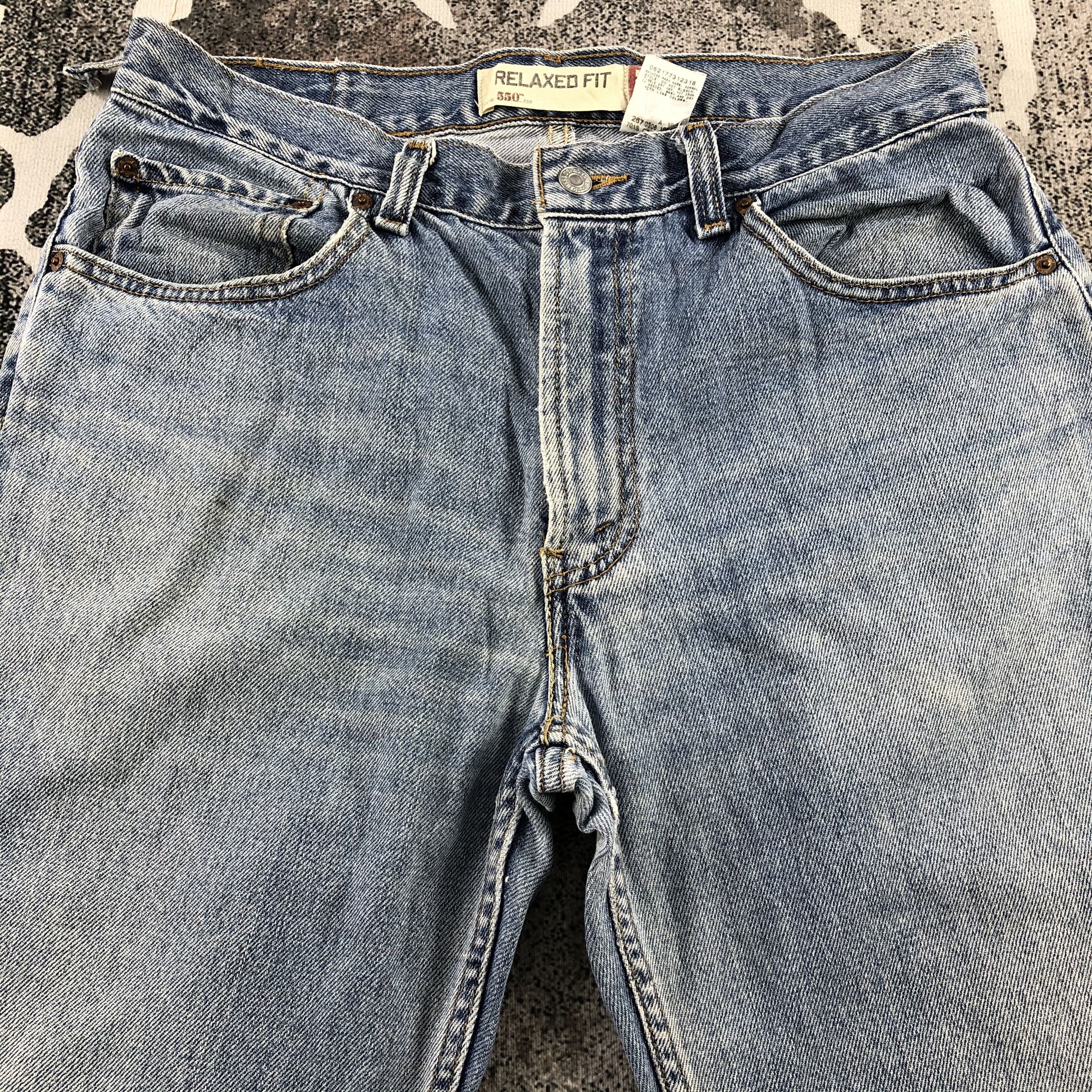 Levi's Vintage Levi's 550 Jeans Relaxed Fit Denim KJ1045 Size US 35 - 3 Thumbnail