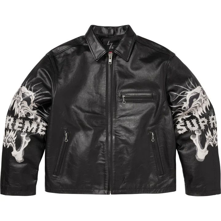 Supreme × Yohji Yamamoto Supreme Y's by Yohji Yamamoto Leather Jacket Size US XL / EU 56 / 4 - 2 Thumbnail