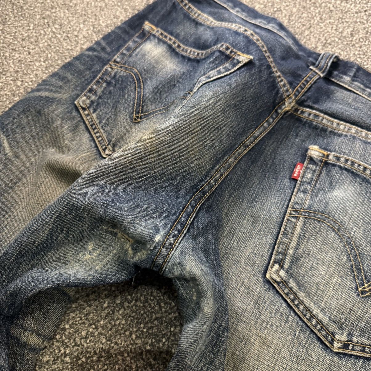Levi's Made & Crafted 🔥🔥 Vintage Y2K Levis 501 Mud Distressed Rusty Denim Size US 34 / EU 50 - 11 Thumbnail