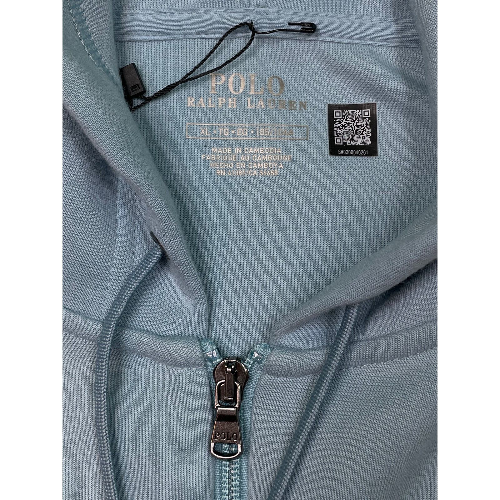 Polo Ralph Lauren Polo Baby Blue Zip Up Hoodie Size US XL / EU 56 / 4 - 5 Thumbnail
