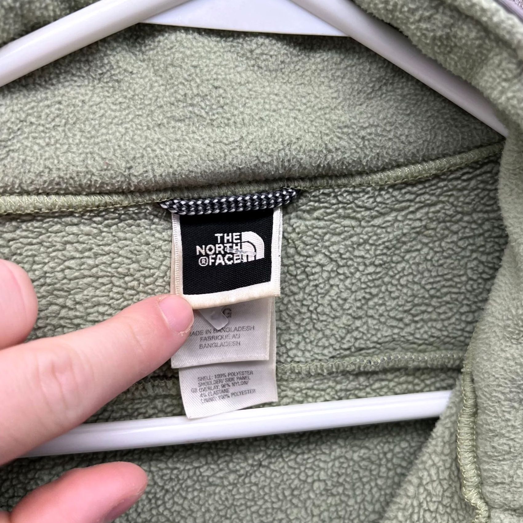 The North Face VINTAGE The North Face Jacket Womens Large Green Fleece Denali Size L / US 10 / IT 46 - 4 Thumbnail