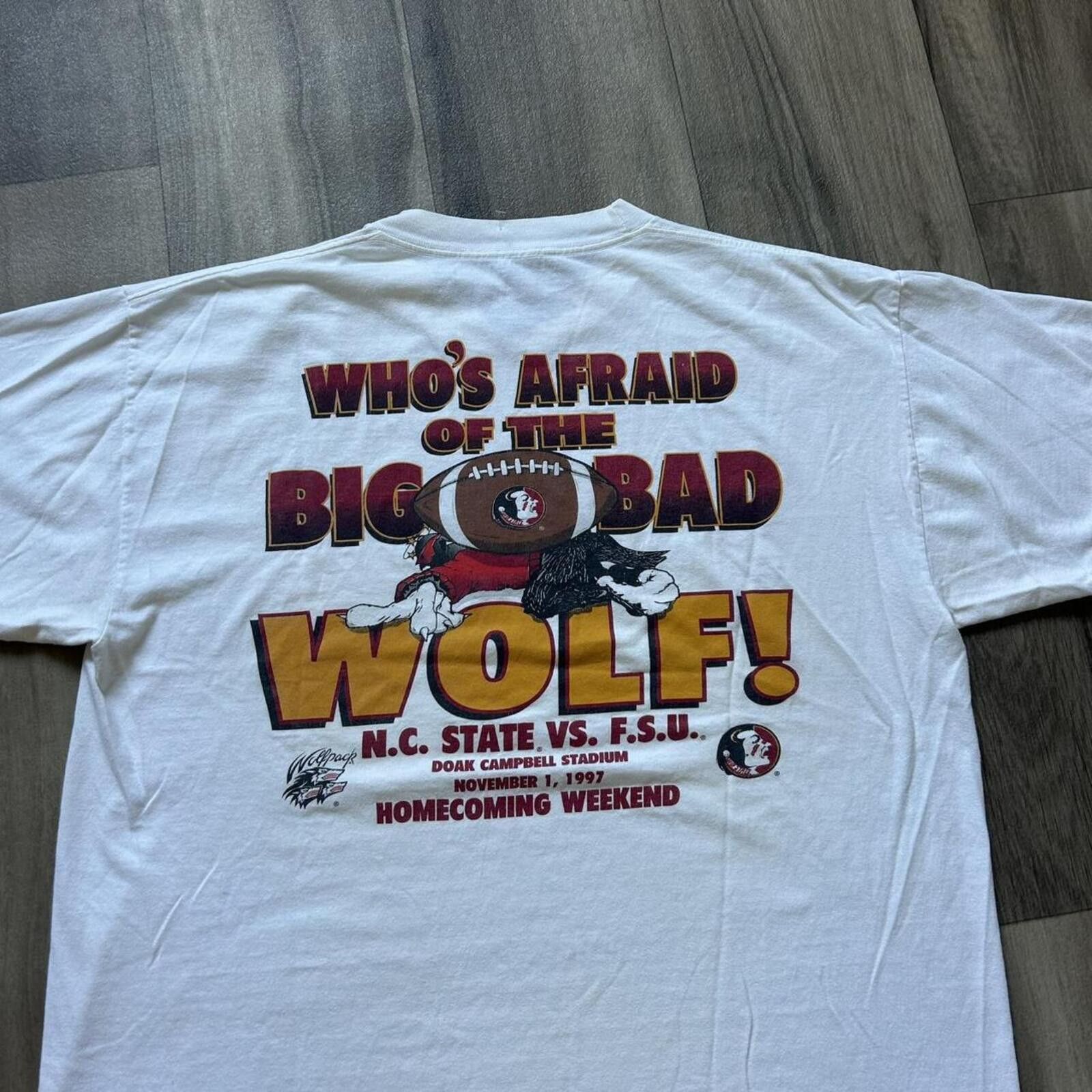 Other Vintage 1997 NC State vs. Florida State football tee FSU XL Size US XL / EU 56 / 4 - 2 Thumbnail