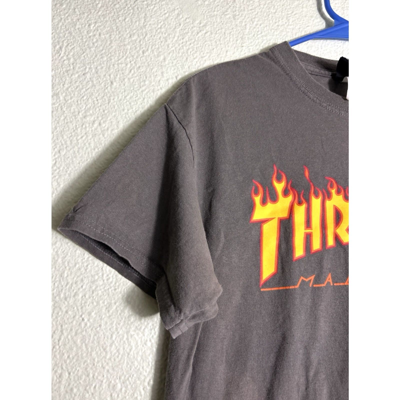 Thrasher VINTAGE Thrasher Magazine T-Shirt Womens M Gray Short Sleeve Mens Shirt Stains Size M / US 6-8 / IT 42-44 - 2 Thumbnail