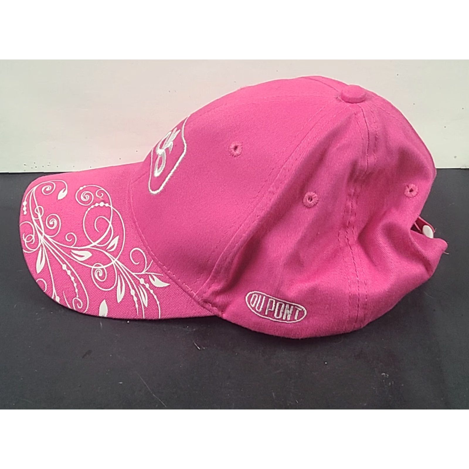 Vintage Dupont-Pioneer Women's Pink Designer Strapback Hat Cap Ballcap One Size Hat Cap Baseball Cap Casual Vintage No Size ONE SIZE - 5 Thumbnail