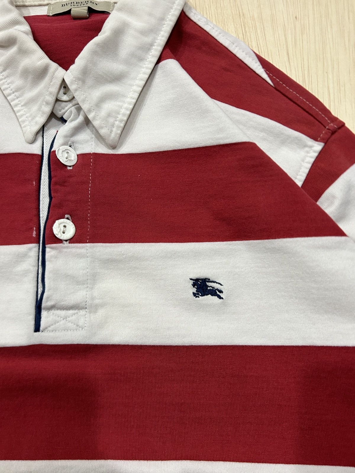 Burberry Burberry London Polo Rugby Shirt Size US M / EU 48-50 / 2 - 2 Thumbnail