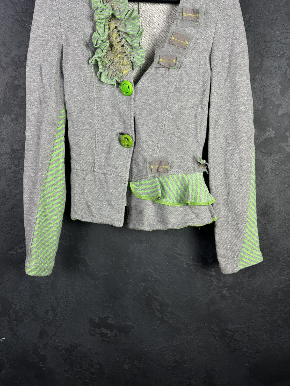 Designer × Jean Paul Gaultier Women’s Save The Queen Knit Jacket Jean Paul Gaultier Style Size M / US 6-8 / IT 42-44 - 4 Thumbnail