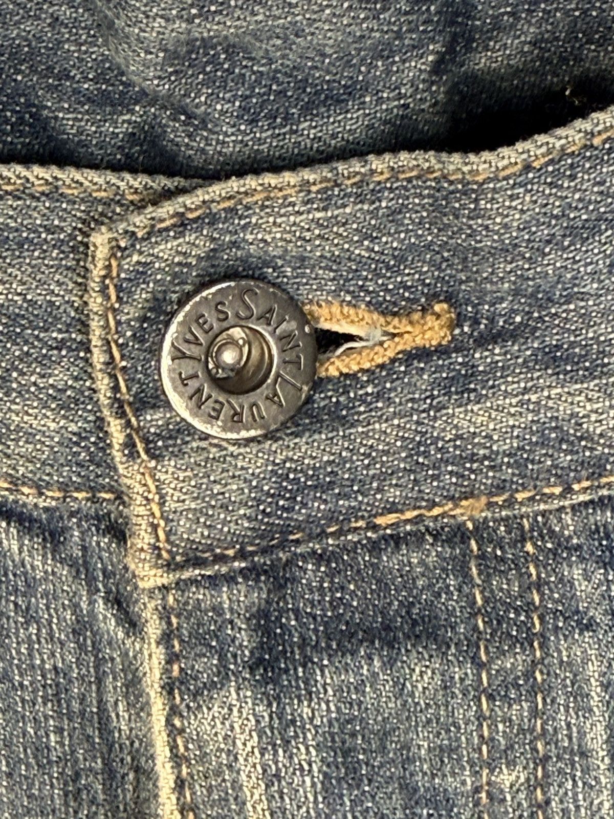 Yves Saint Laurent 34x30 YSL Jeans Denim Pants Indigo Selvedge Vintage Yves Size US 34 / EU 50 - 7 Thumbnail