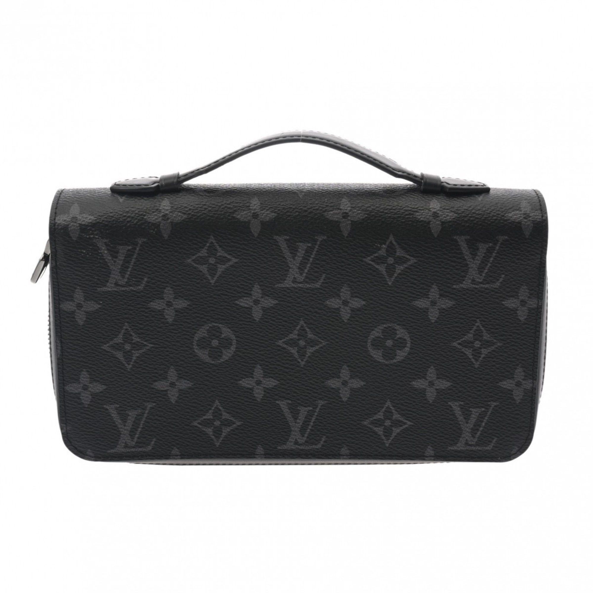 Louis Vuitton Louis Vuitton Monogram Eclipse Zippy XL Travel Case Black/Grey M61698 Men's Canvas Long Wallet Size ONE SIZE - 1 Thumbnail