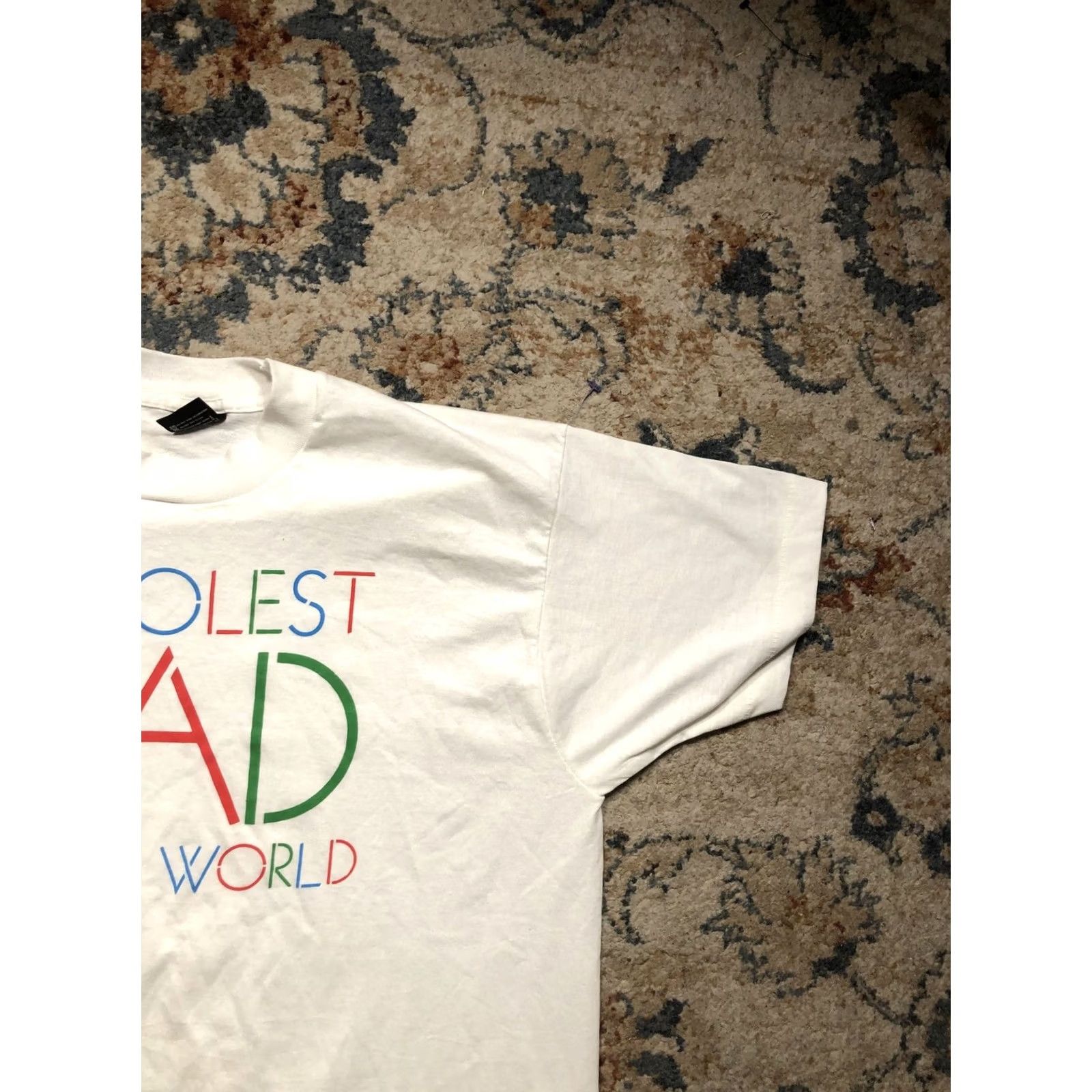 Vintage VINTAGE Screen Stars Best Shirt Mens XL White Graphic Print Dad 90s USA Crew Neck Short Sleeve T-Shirt Size US XL / EU 56 / 4 - 4 Thumbnail