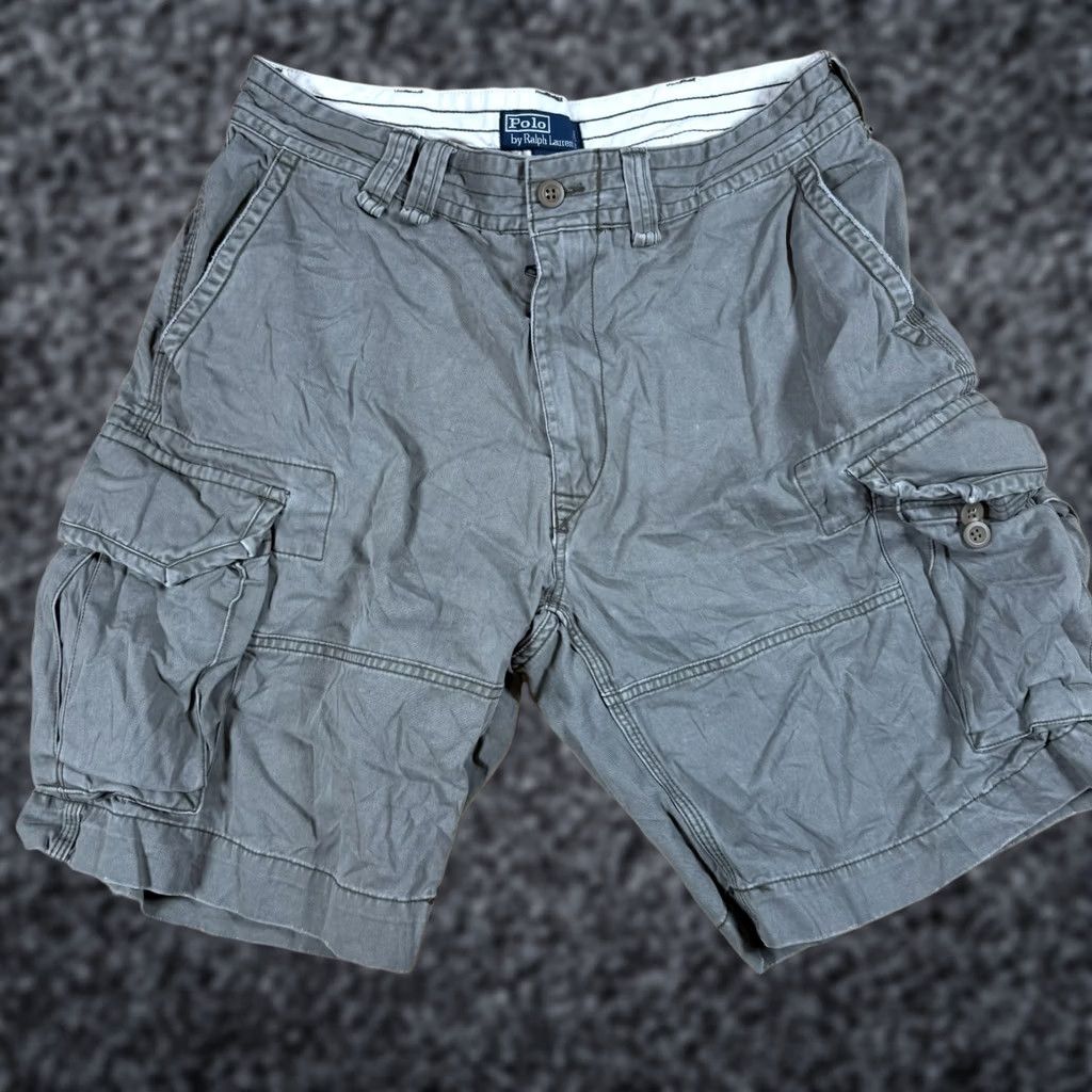Polo Ralph Lauren VINTAGE Polo Ralph Lauren Cargo Shorts Men 32 Beige 90s Baggy Chino Military T2K Size US XS / EU 42 / 0 - 1 Thumbnail