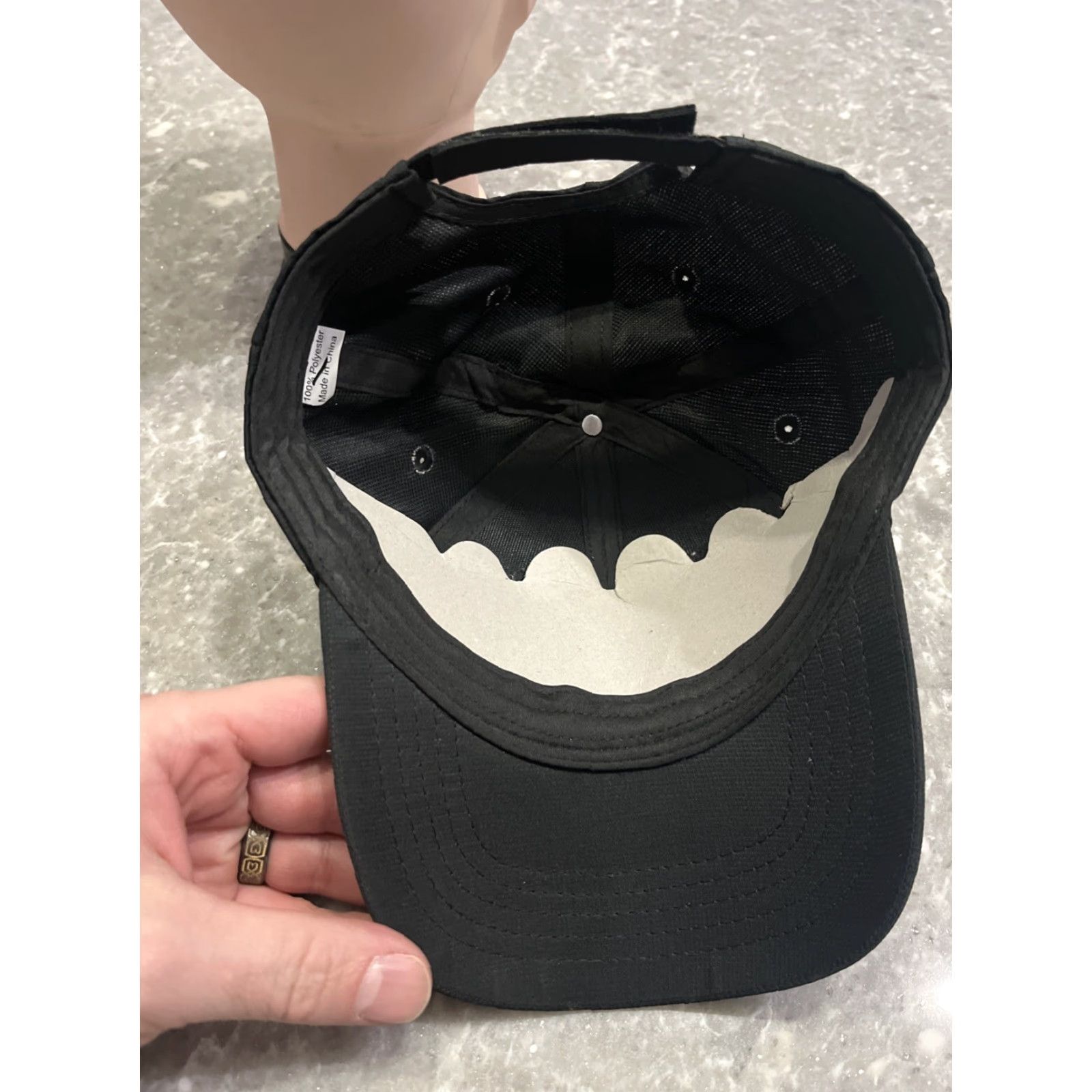 NASCAR Charlotte Motor Speedway Hat Baseball Cap CMS Logo Staff Men One Size Black Adjustable Strapback Racing Cap Size ONE SIZE - 5 Thumbnail