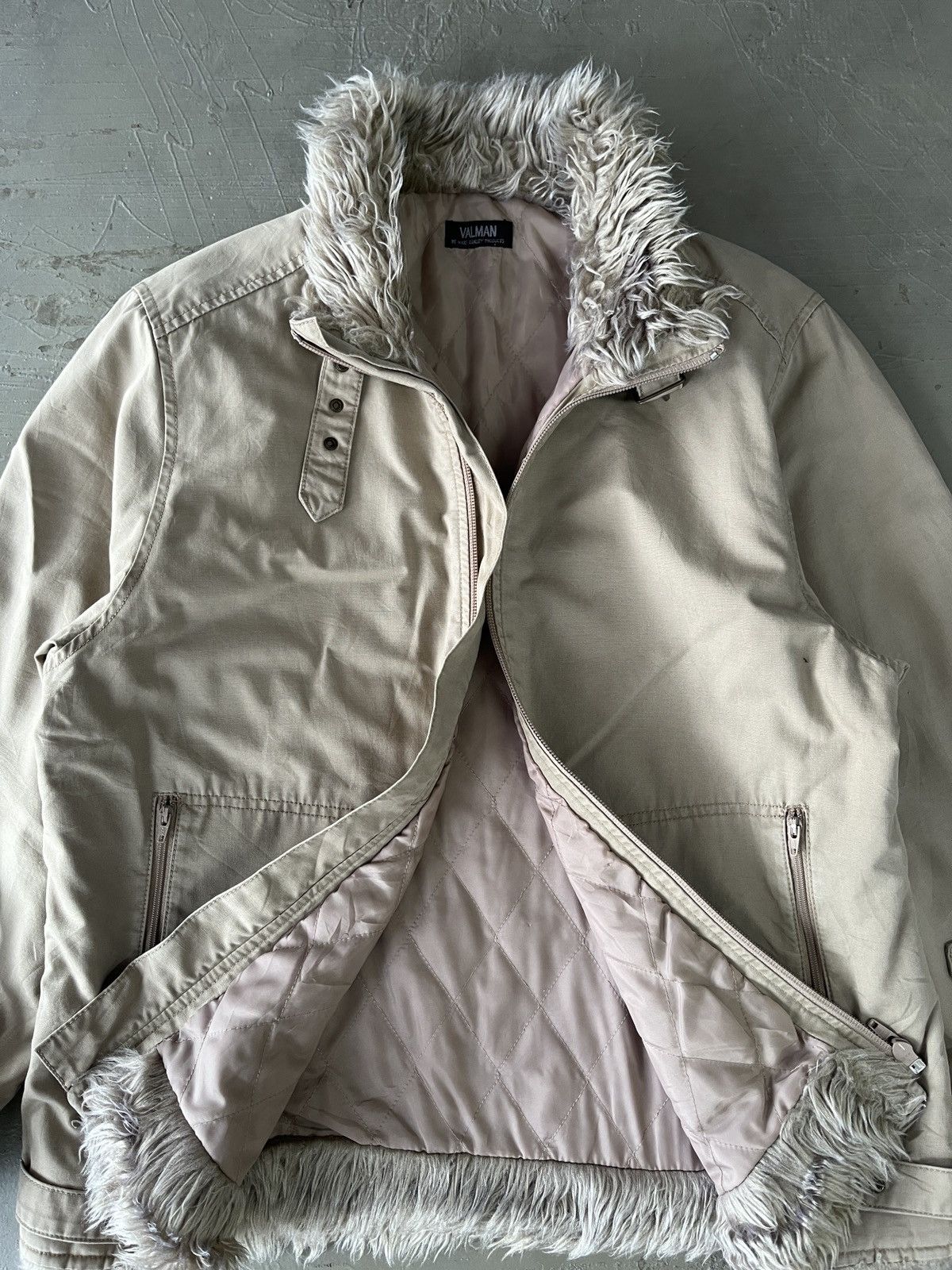 Tornado Mart JAPANESE FUR JACKET BIKERS BONDAGE ZIPPER GOTHIC PUNK STYLE Size US M / EU 48-50 / 2 - 13 Thumbnail