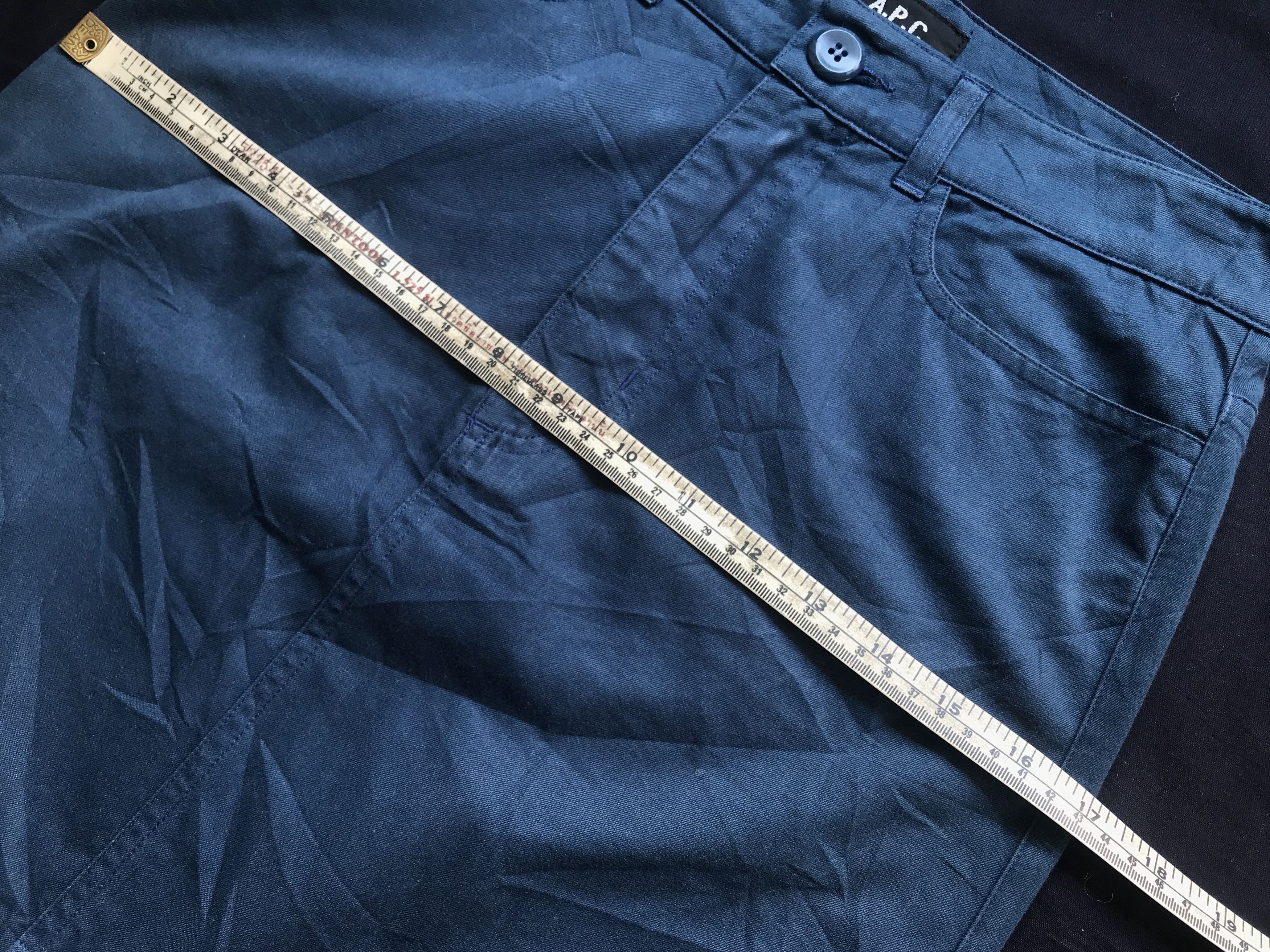 A.P.C. (SK32) APC Navy Blue 5 Pocket Zip Short Skirt Sz XS Size 27" / US 4 / IT 40 - 9 Thumbnail