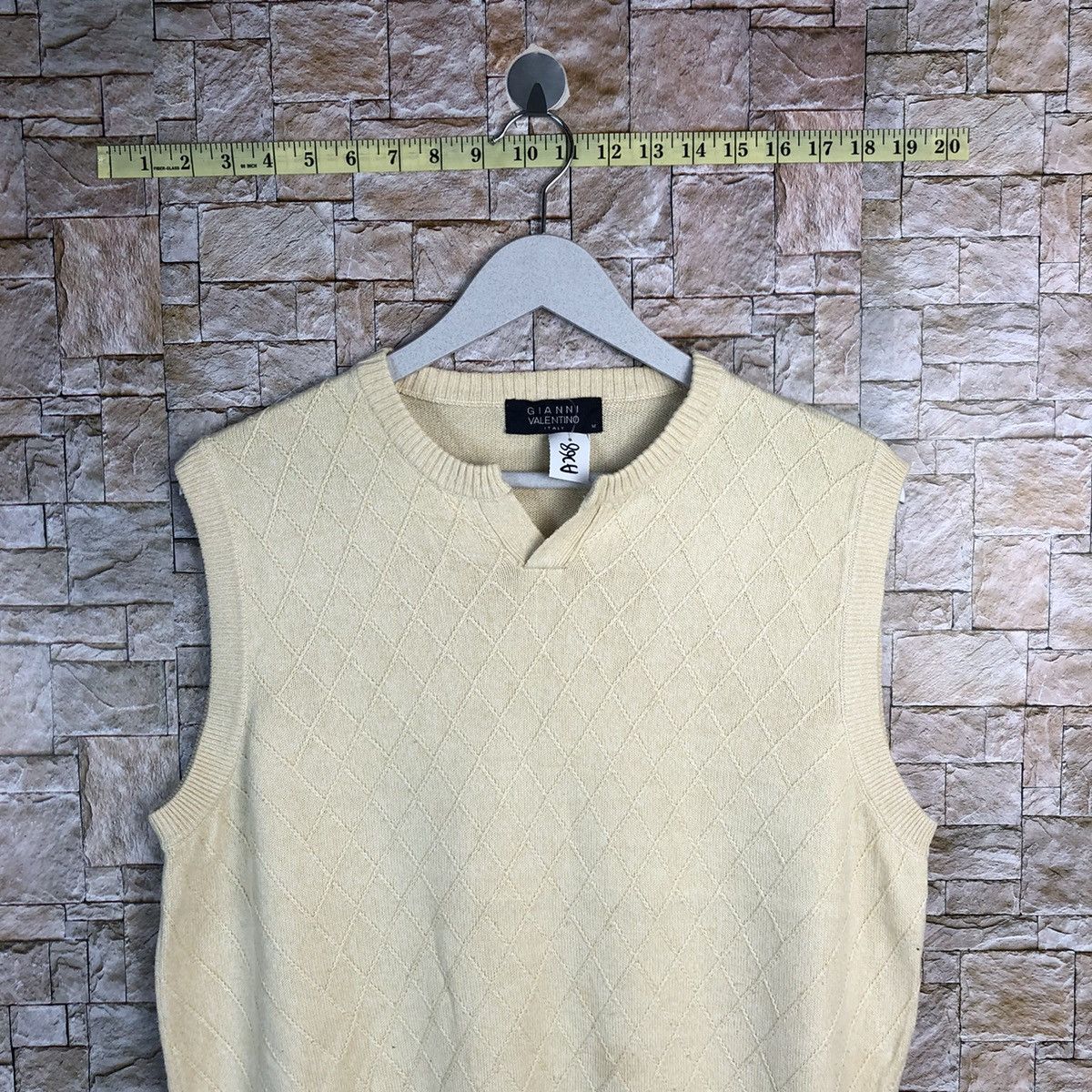 Homespun Knitwear Gianni Valentino Brown Vest #A268 Size US M / EU 48-50 / 2 - 2 Thumbnail