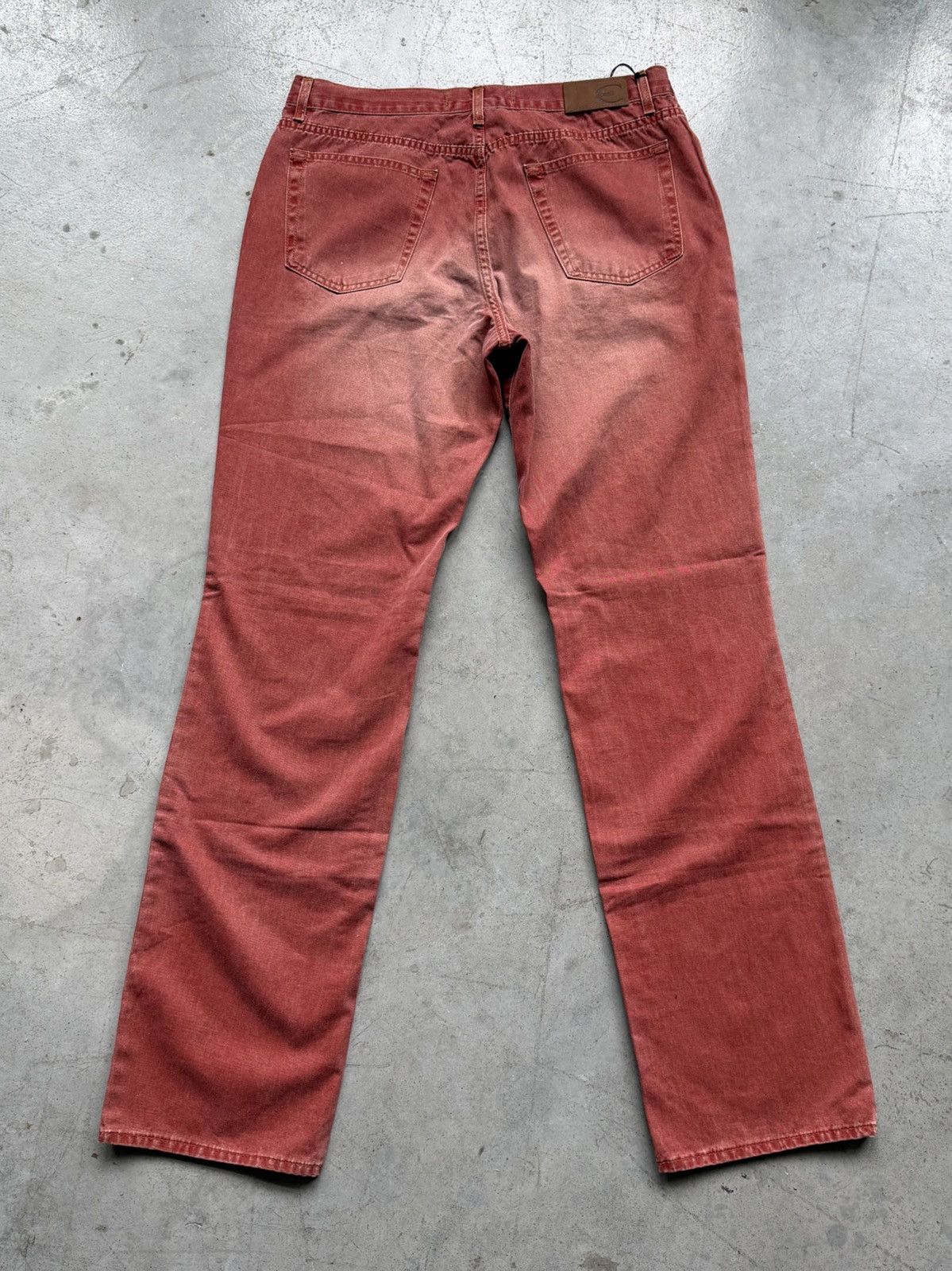 Just Cavalli SS00 Just Cavali Red Faded Denim Jeans Size US 32 / EU 48 - 4 Thumbnail