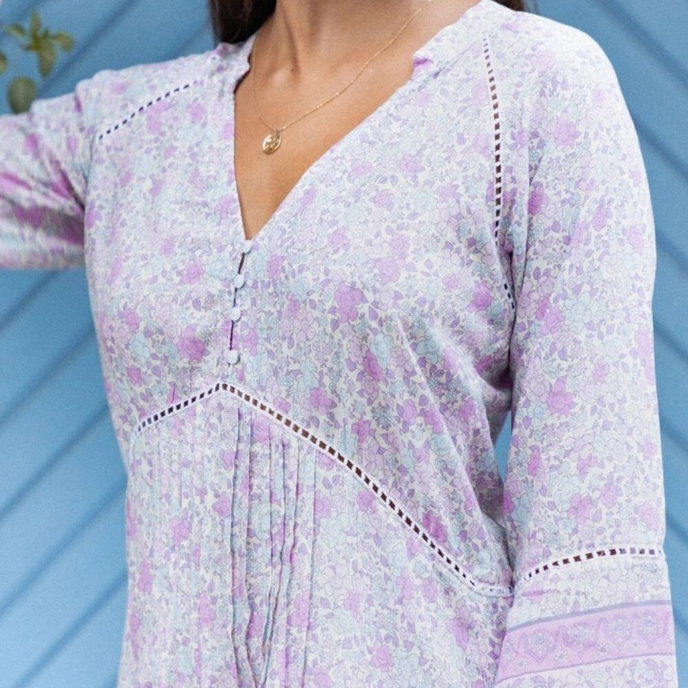 Other Rayon Voile Dress Size L / US 10 / IT 46 - 2 Thumbnail