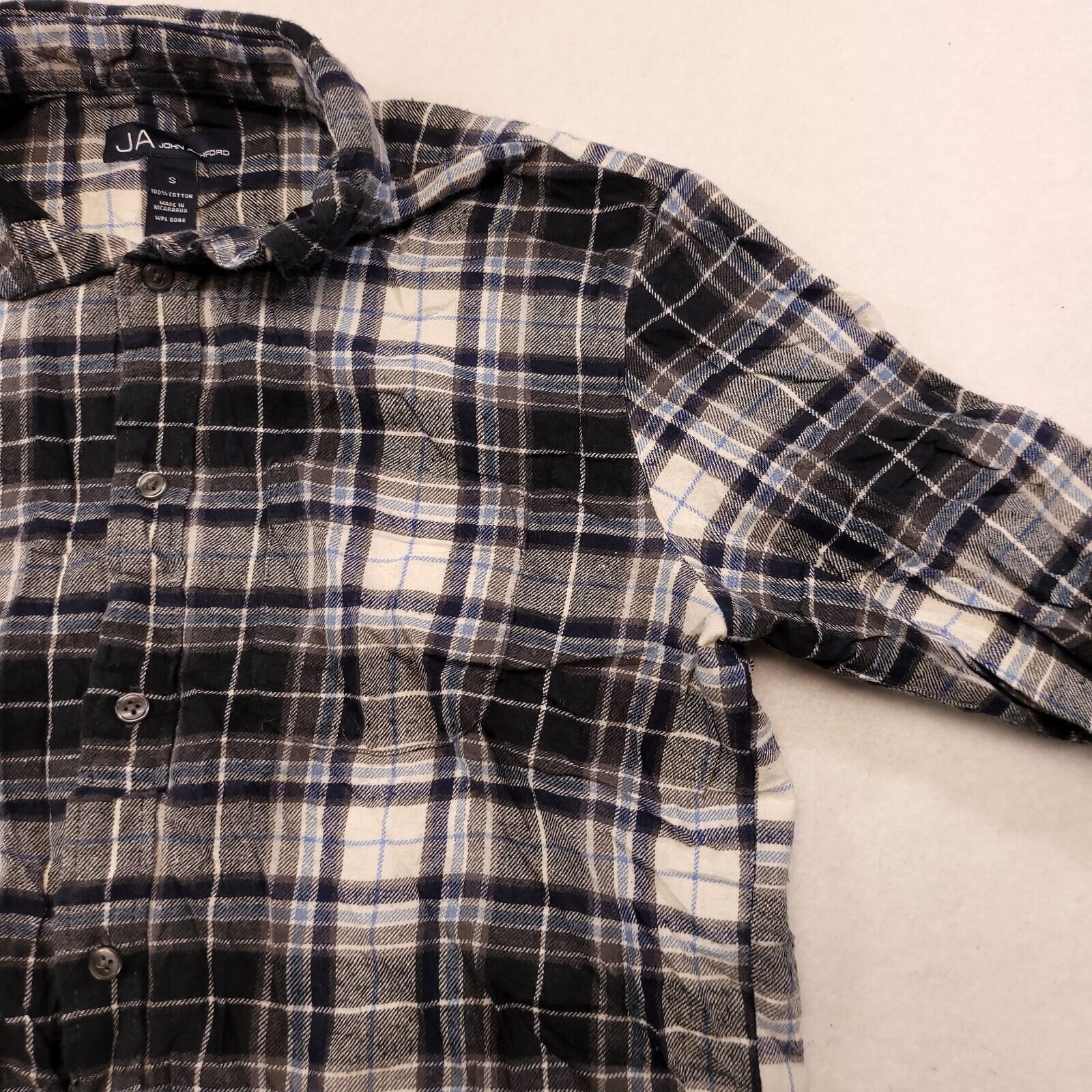 John Ashford John Ashford Tartan Flannel Shirt Mens Size Small S Black Size US S / EU 44-46 / 1 - 5 Thumbnail