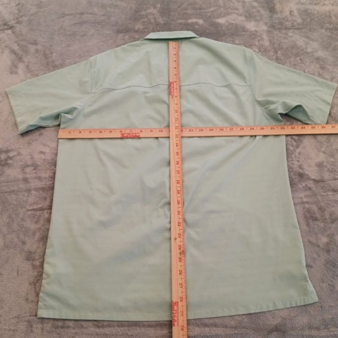Vintage World Wide Sportsman Shirt Mens M Green Striped Short Sleeve Button-Down Pocketed Size US M / EU 48-50 / 2 - 5 Thumbnail
