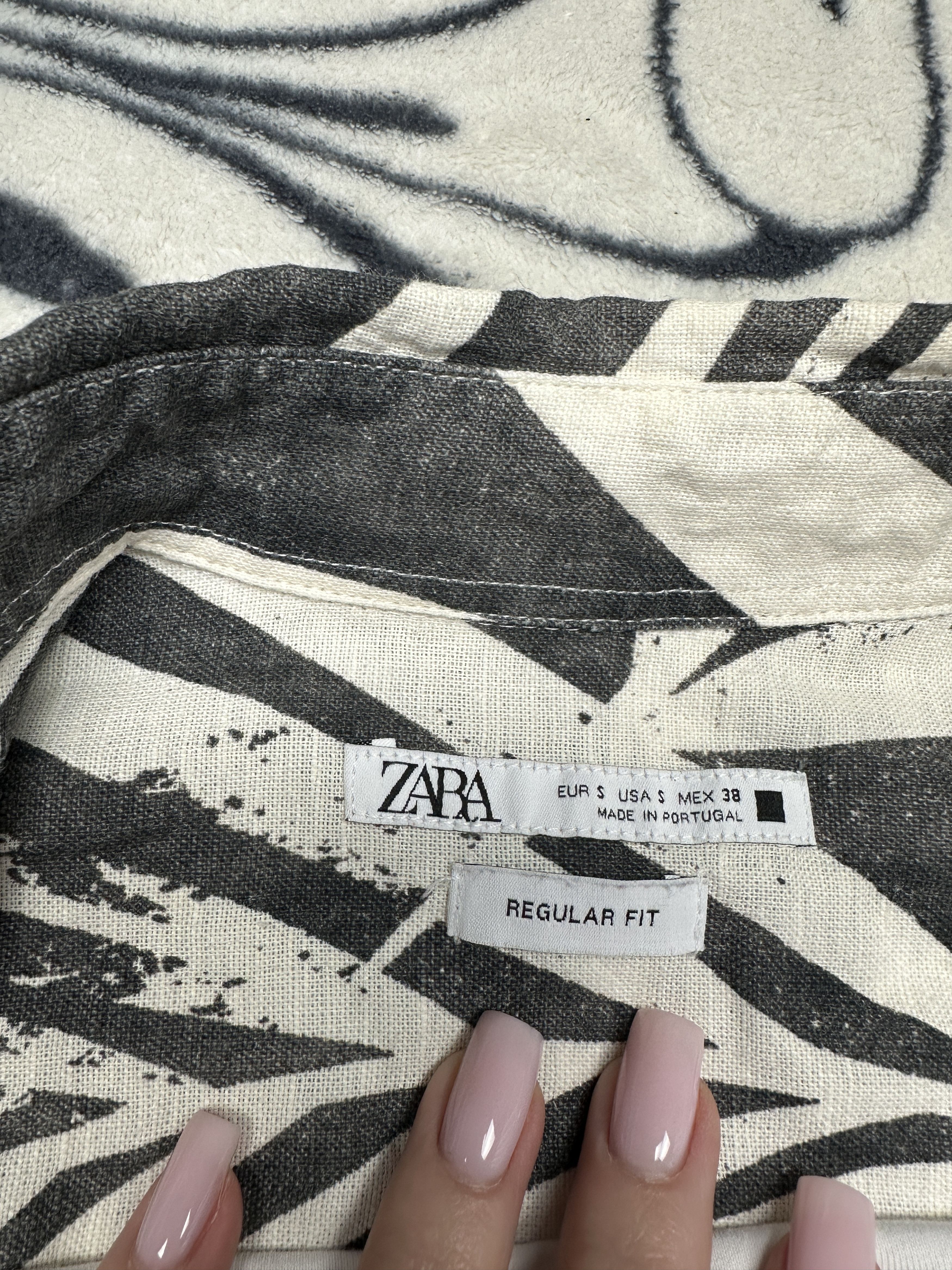Zara Zara Mens LINEN Hawaiian Shirt Y2K Aloha Size US S / EU 44-46 / 1 - 3 Thumbnail
