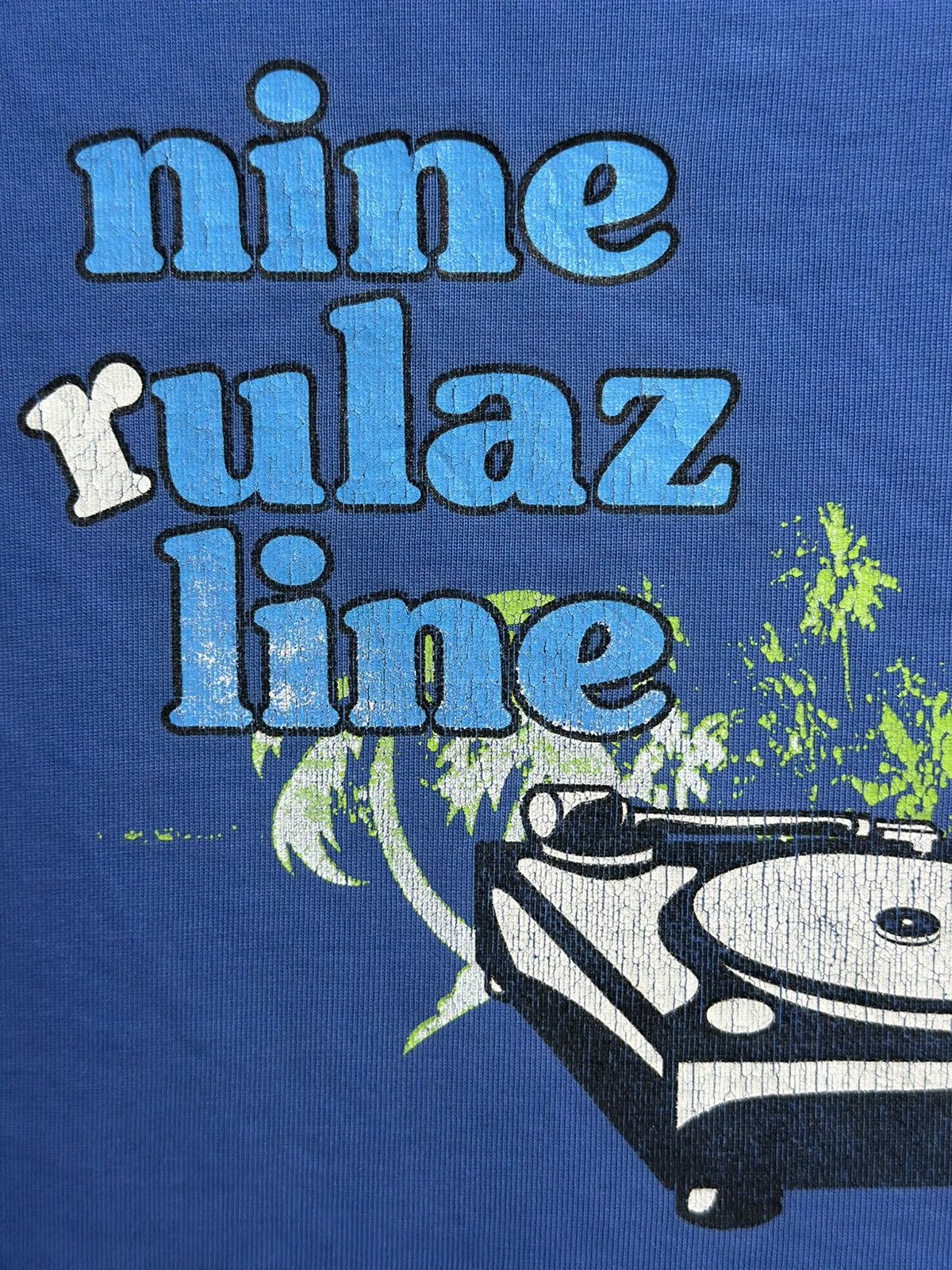Japanese Brand × Vintage Vintage Nine Rulaz Line Faded Tee Size US XL / EU 56 / 4 - 2 Thumbnail
