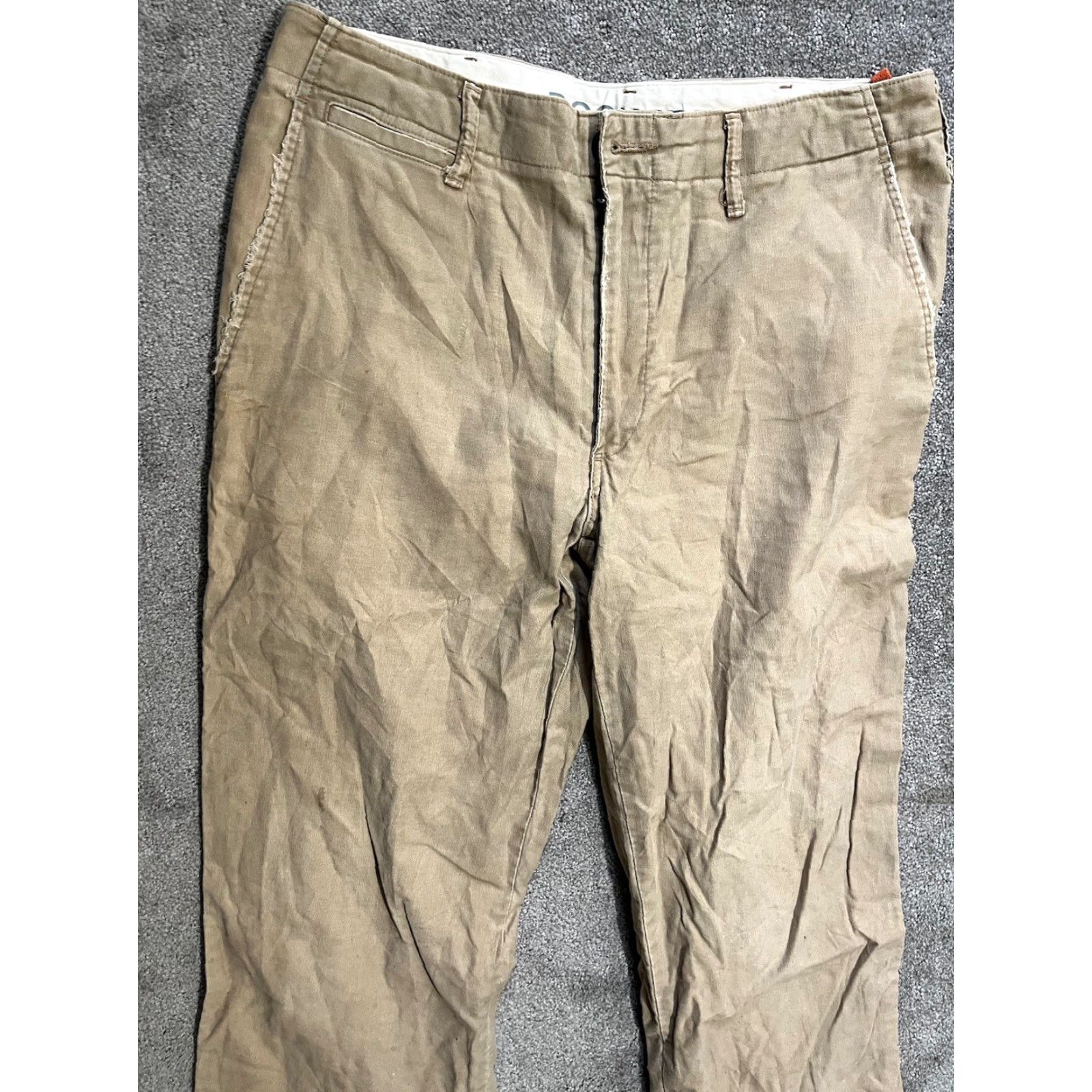 Dockers Dockers D2 Pants - Flat Front Regular Fit Cotton Chino 32x29 Brown Mens Trousers Size US 32 / EU 48 - 2 Thumbnail