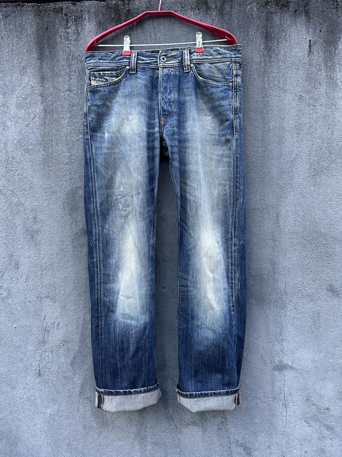 Diesel 👹Vintage Diesel Baggy Straight Cut Jeans Size US 32 / EU 48 - 1 Thumbnail