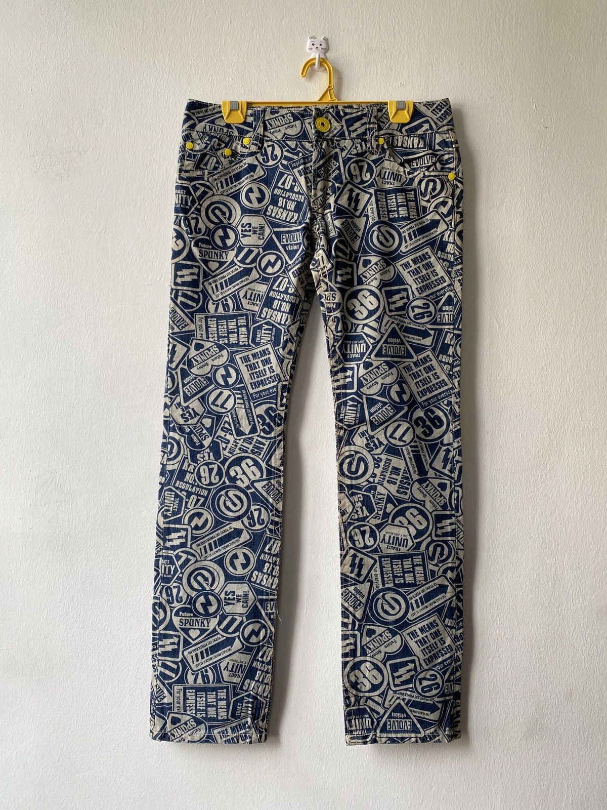 Hysteric Glamour × Japanese Brand Japanese Brand Original Jeans Fullprint Design Denim Size US 32 / EU 48 - 1 Thumbnail