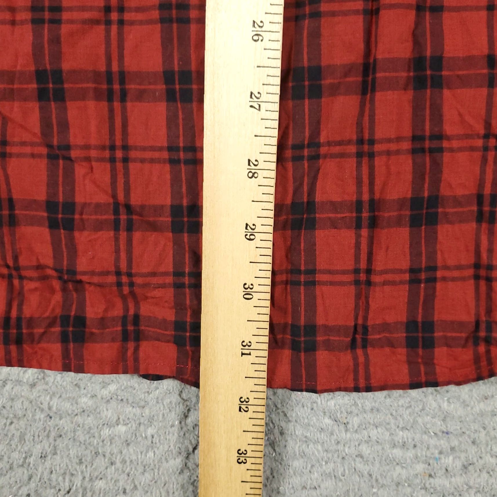 American Eagle Outfitters American Eagle Outfitters Shirt Men 2XL Red Plaid Button-Up Long Sleeve Cotton Casual Size US XXL / EU 58 / 5 - 4 Thumbnail