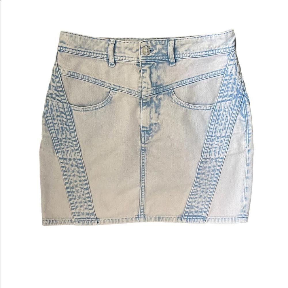 Iro Iro Paris Jaliska Denim Mini Skirt Blue Size FR38 /US 6 Size 28" / US 6 / IT 42 - 6 Thumbnail