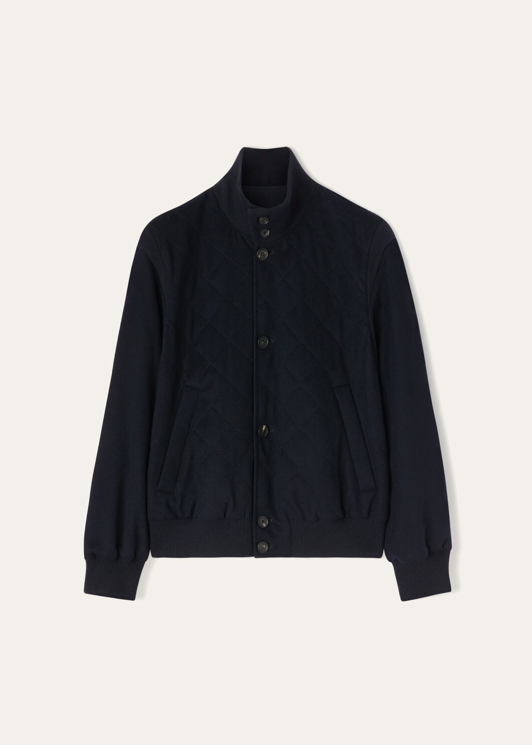Loro Piana o1w1db10225 FAM7690 Bomber Jacket in Navy Blue Size US L / EU 52-54 / 3 - 1 Thumbnail