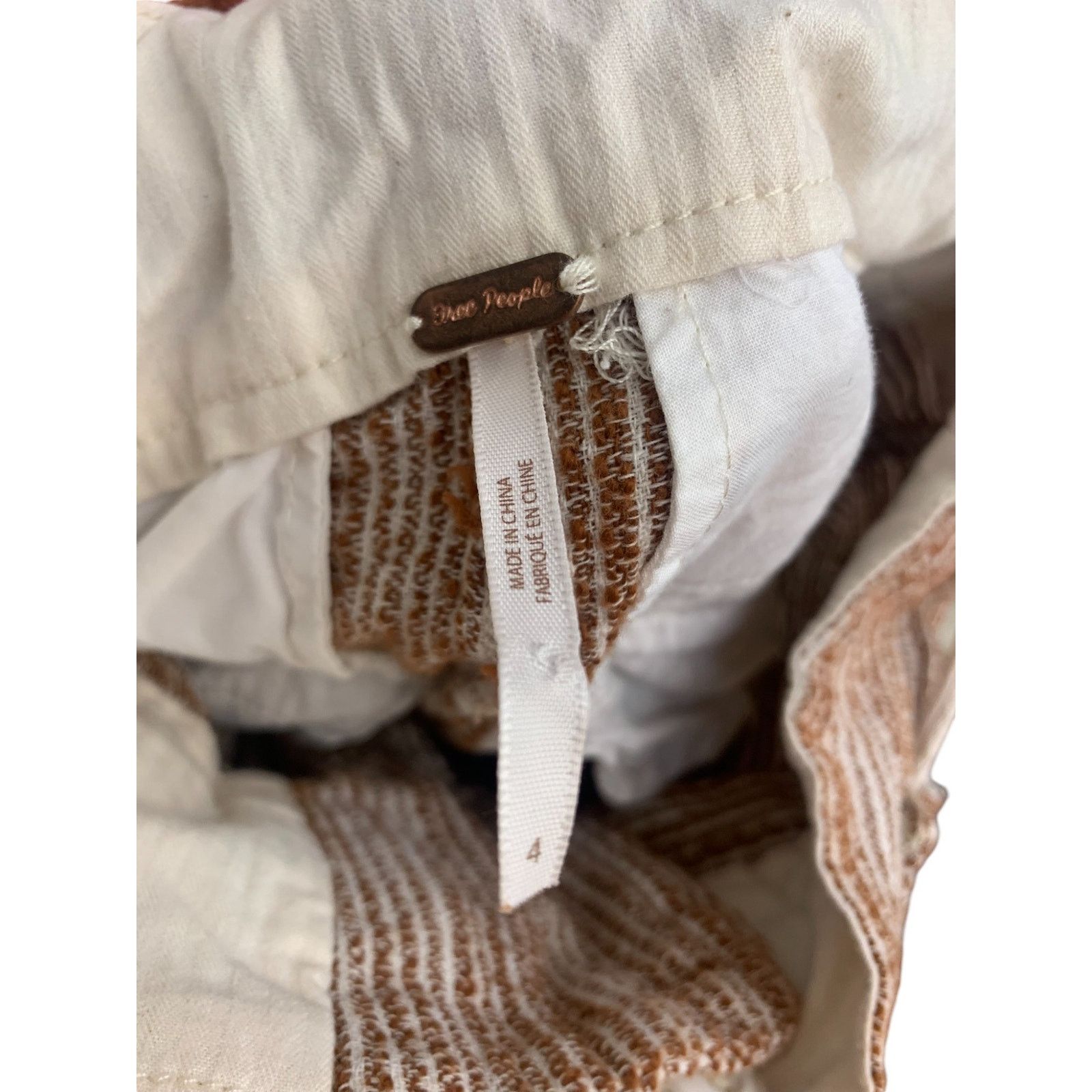 Free People Free People Light at Sunrise Cotton Knit Cropped Pants SZ 4 Size 27" / US 4 / IT 40 - 4 Thumbnail