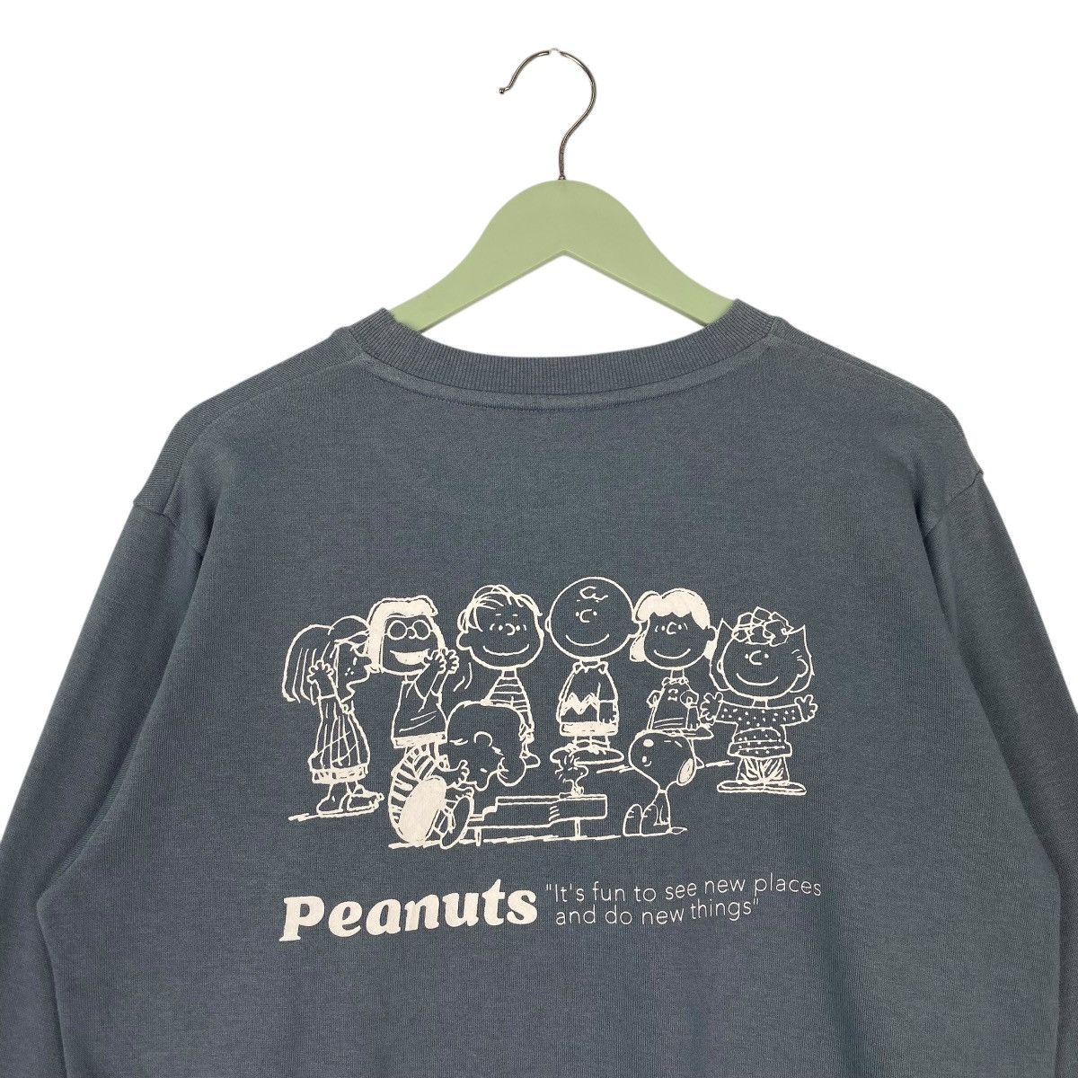Vintage Vintage Peanuts Printed Crewneck Sweatshirt Blue Size M Size M / US 6-8 / IT 42-44 - 3 Thumbnail
