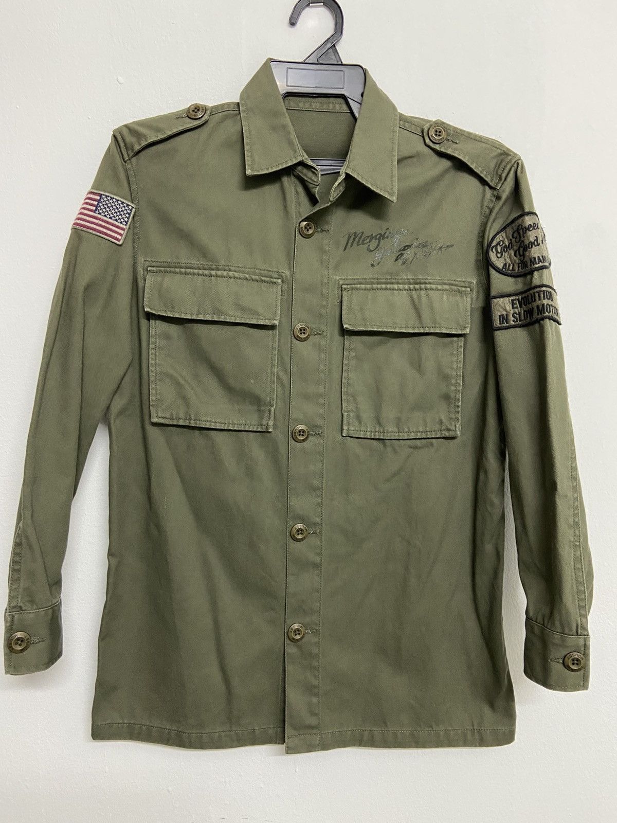 Japanese Brand × MOUSSY Moussy Military Shirt Size US S / EU 44-46 / 1 - 1 Thumbnail