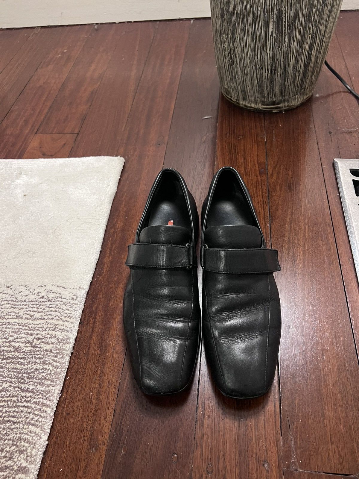 Prada Prada Sport Square-Toe Leather Velcro Shoes Size US 9 / IT 39 - 5 Thumbnail