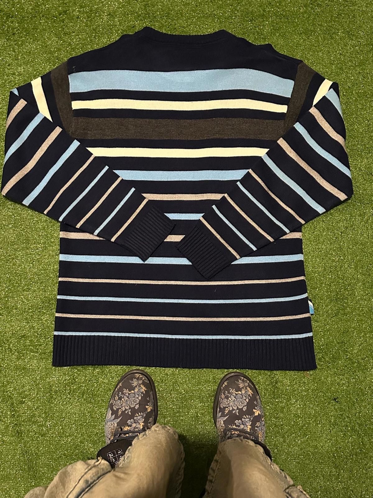 Mecca Men's Mecca Striped Acrylic Sweater Size Large Size ONE SIZE - 2 Thumbnail