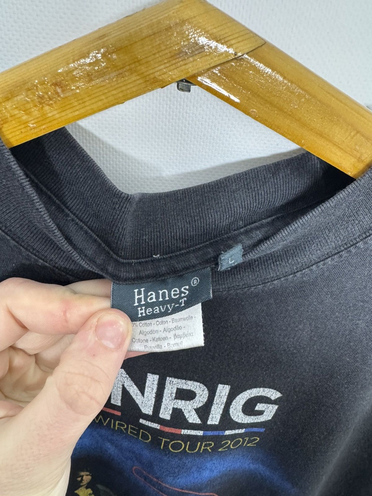 Hanes T-shirt Runrig Tour 2012 vintage cool Washed Size US L / EU 52-54 / 3 - 8 Thumbnail