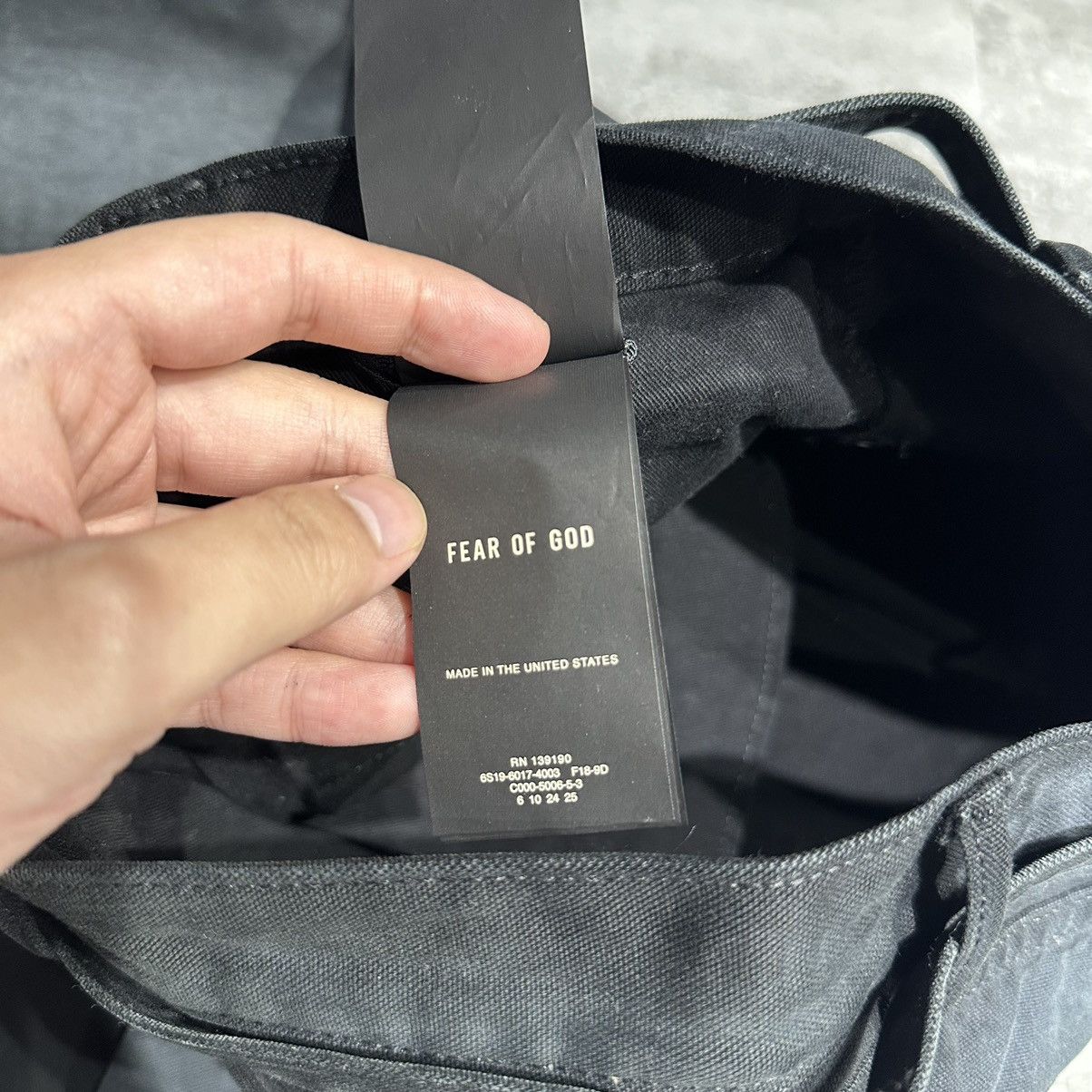 Fear of God Fear of God 6th Slim-Fit Canvas Jeans - Black Size US 29 - 7 Thumbnail