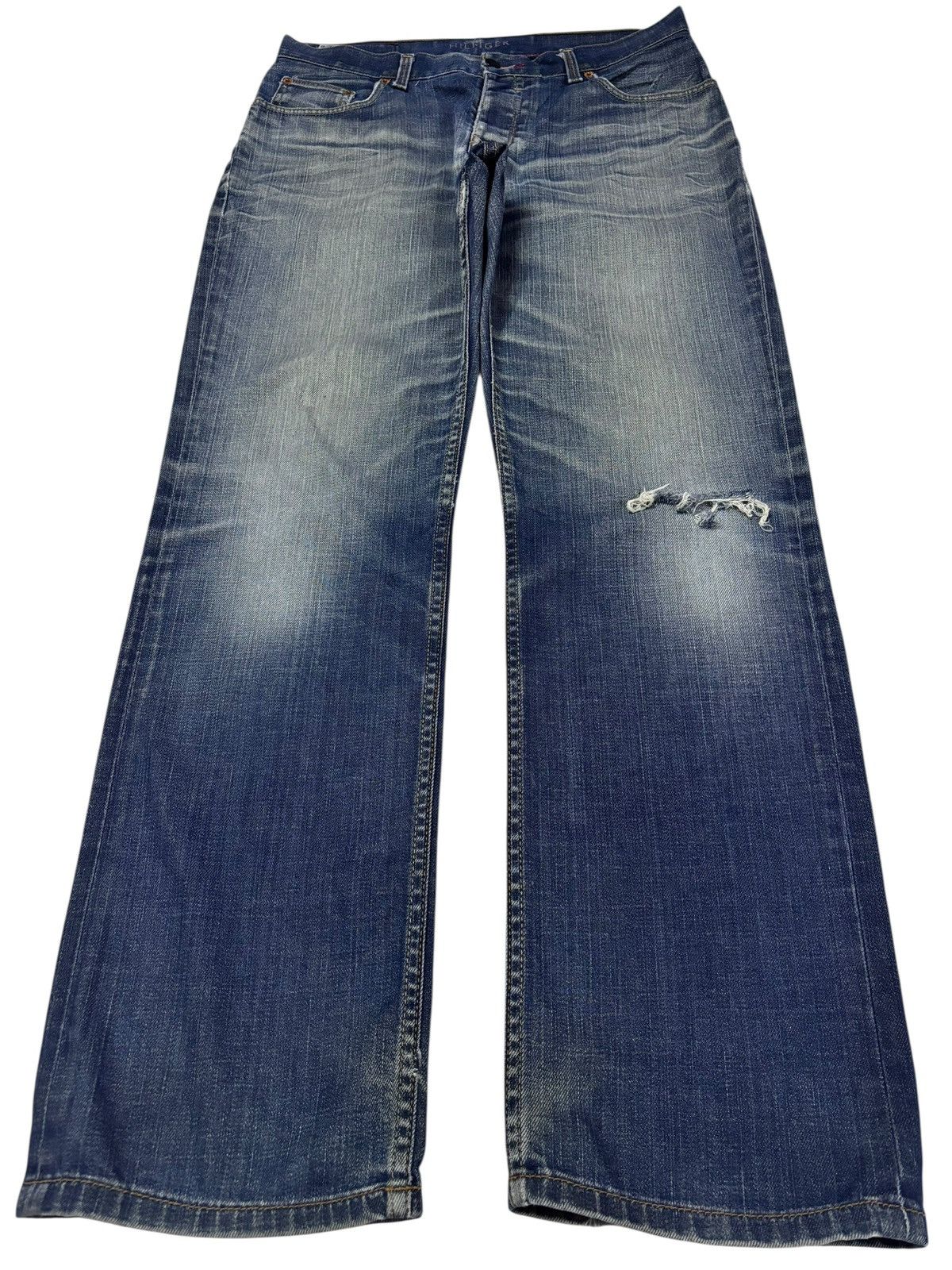 Other Vtg Tommy Hilfiger Faded Distressed Jeans Size US 32 / EU 48 - 1 Thumbnail