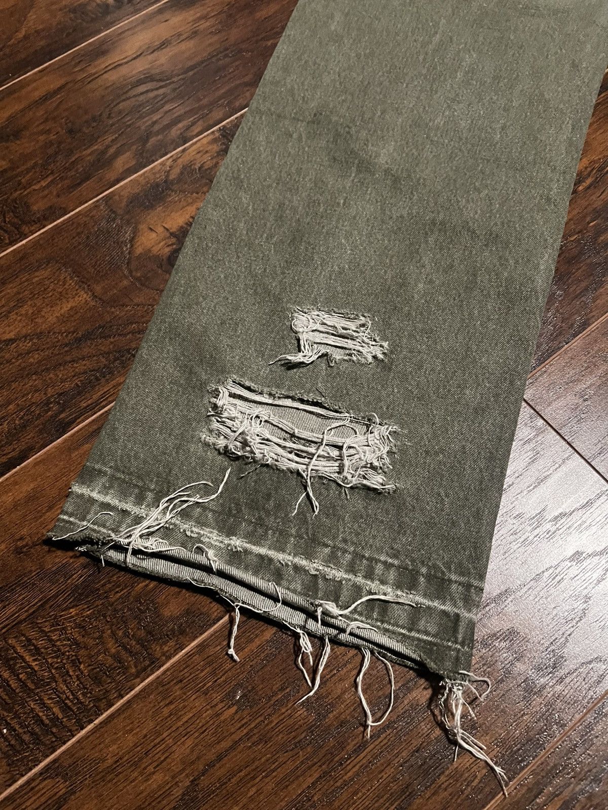 Other Morale Olive Green Baggy Denim Size US 30 / EU 46 - 7 Thumbnail