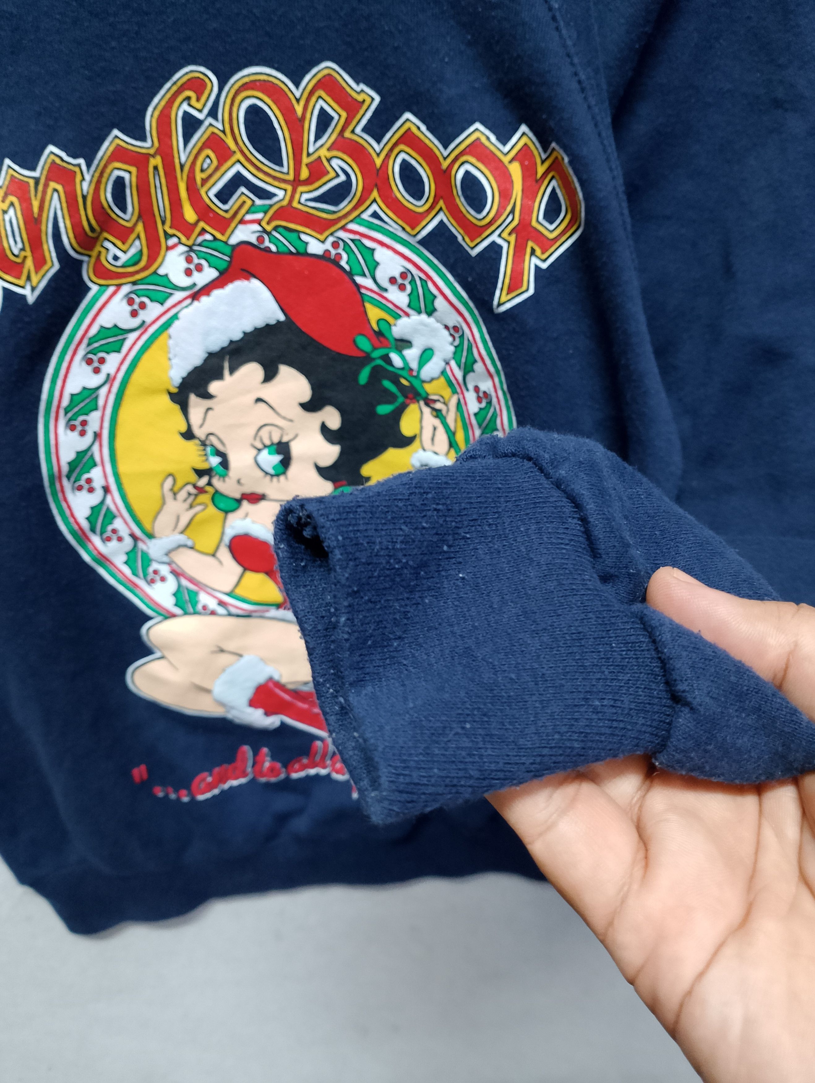Vintage Vintage Betty Boop “Jingle Boop” Christmas Sweatshirt Size US S / EU 44-46 / 1 - 6 Thumbnail