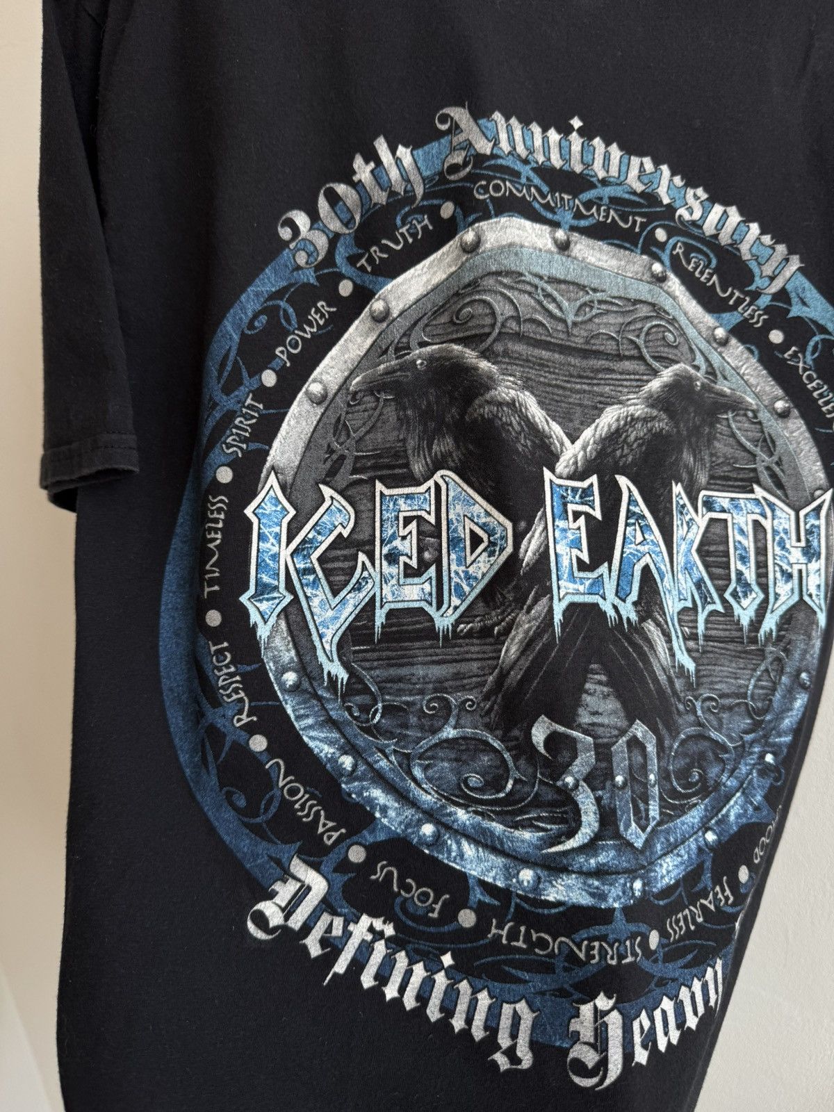 Gildan Iced Earth T Shirt Tee 30th Aniversary Heavy Metal Rock Band Size US L / EU 52-54 / 3 - 12 Thumbnail