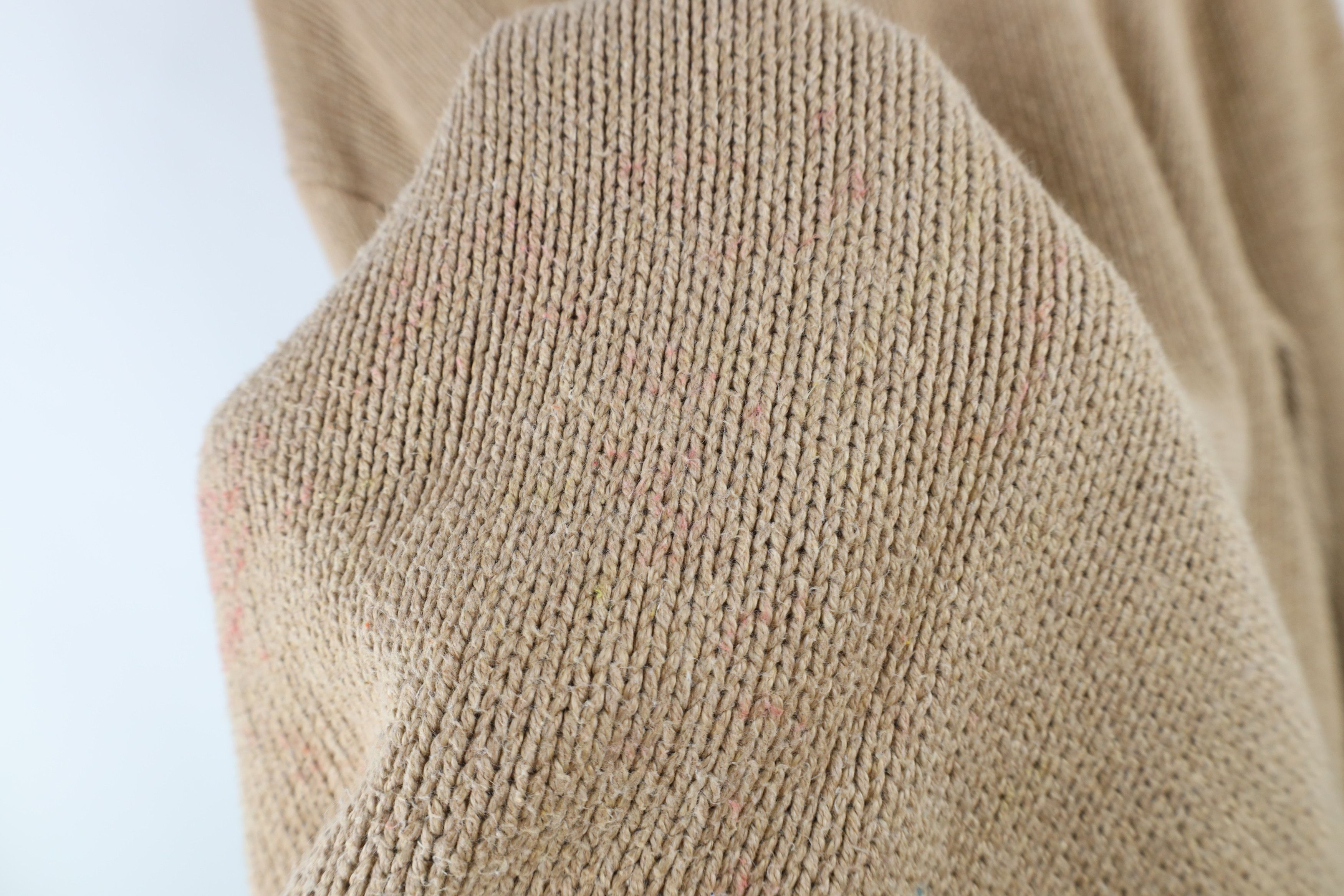 Ralph Lauren Vintage 90s Ralph Lauren Knit Crewneck Sweater Beige Brown Size US XL / EU 56 / 4 - 11 Thumbnail