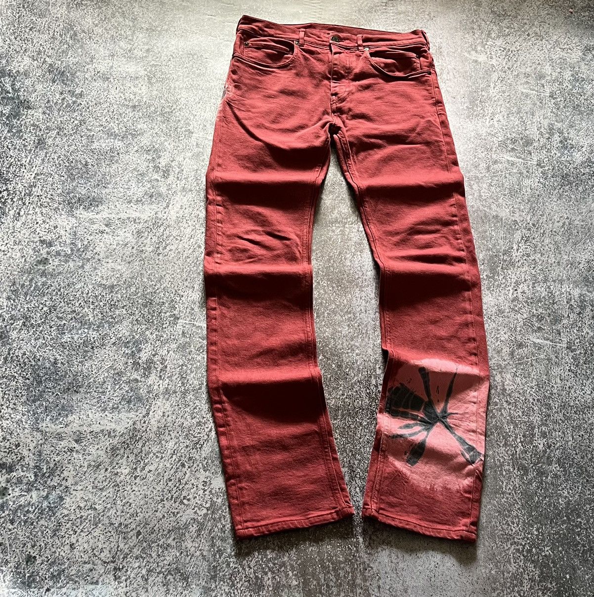 Calvin Klein 205W39NYC Calvin Klein 205W39NYC Tie Dye By Raf Simons crazy y2k jeans Size US 30 / EU 46 - 2 Thumbnail