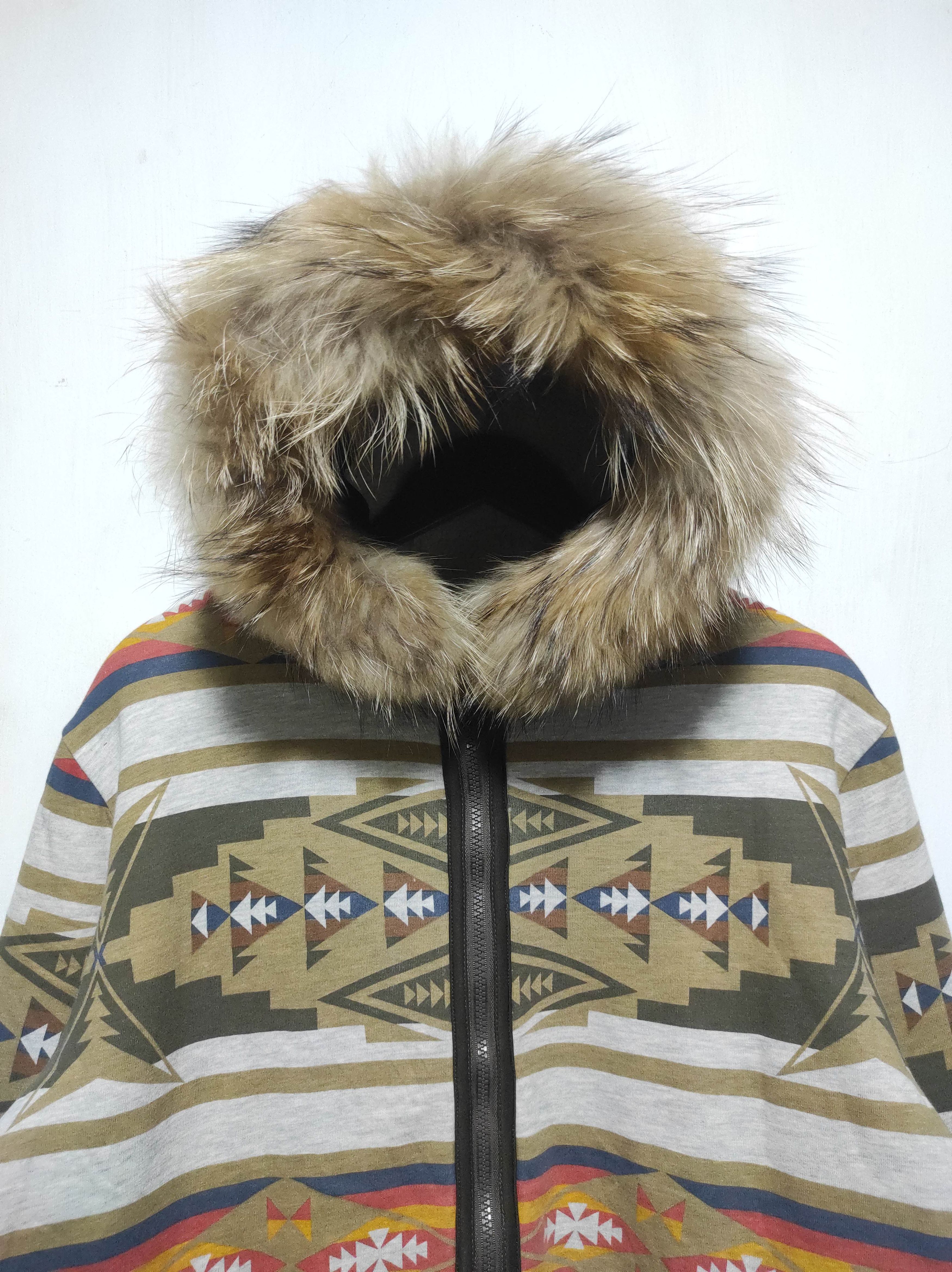If Six Was Nine 291295 LABO Sherpa Zip Fur Hoodie Navajo Design Size US M / EU 48-50 / 2 - 4 Thumbnail