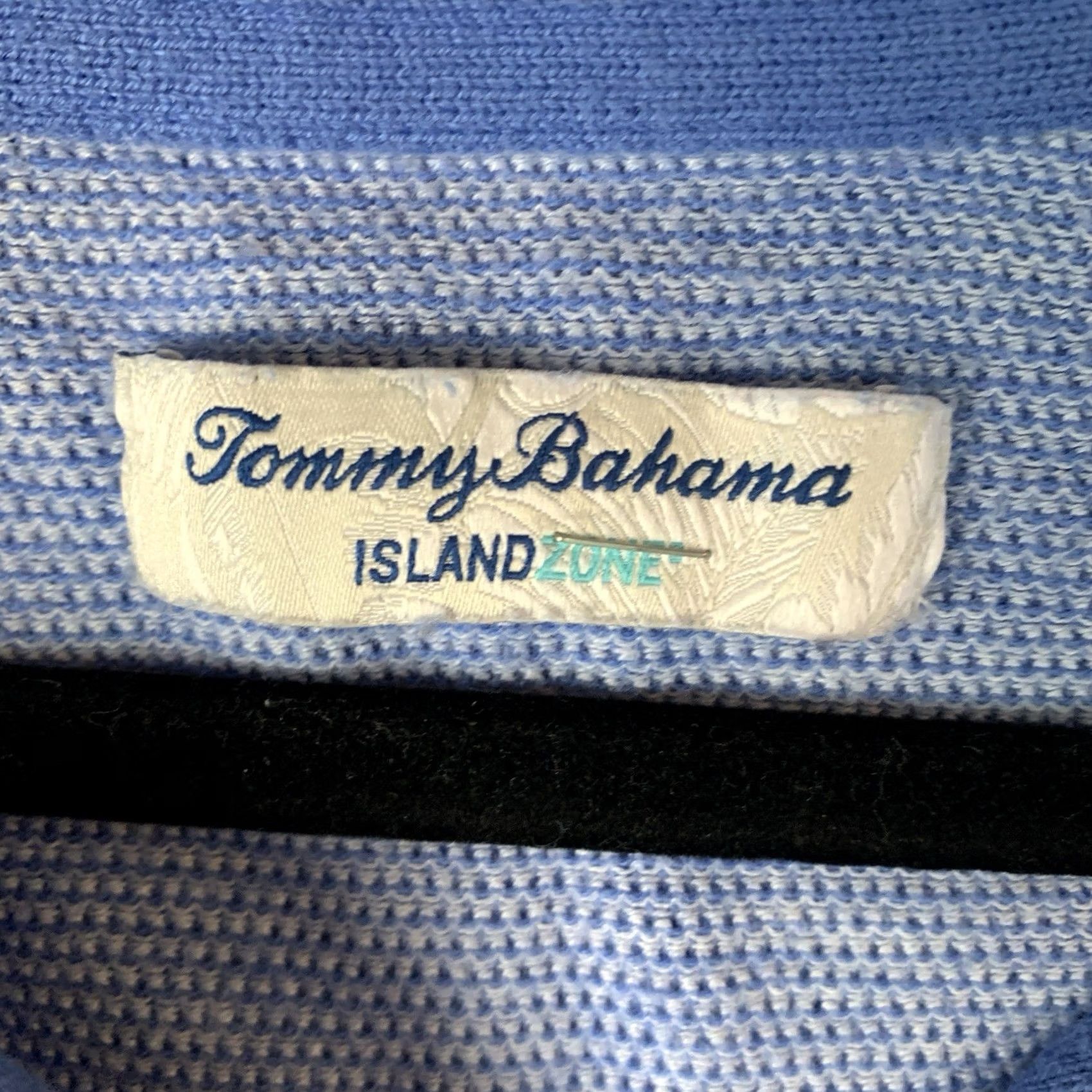 Tommy Bahama Tommy Bahama Shirt Men L Blue Island Zone 1/4 Zip Sweater Cotton Knit Pullover Casual Travel Size US L / EU 52-54 / 3 - 3 Thumbnail