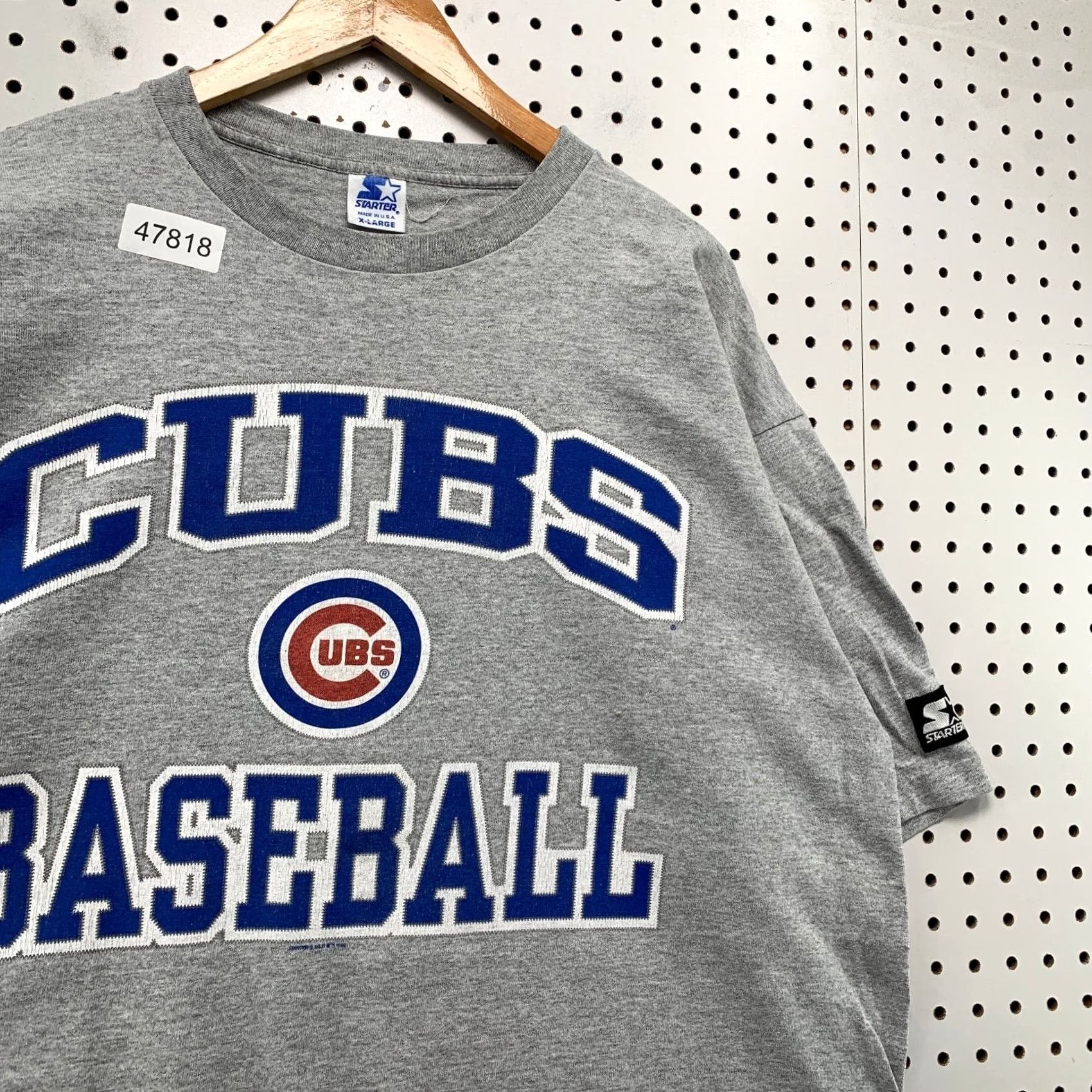 Starter VINTAGE Chicago Cubs T Shirt Mens XL Gray Starter 90s Made USA Size US XL / EU 56 / 4 - 7 Thumbnail