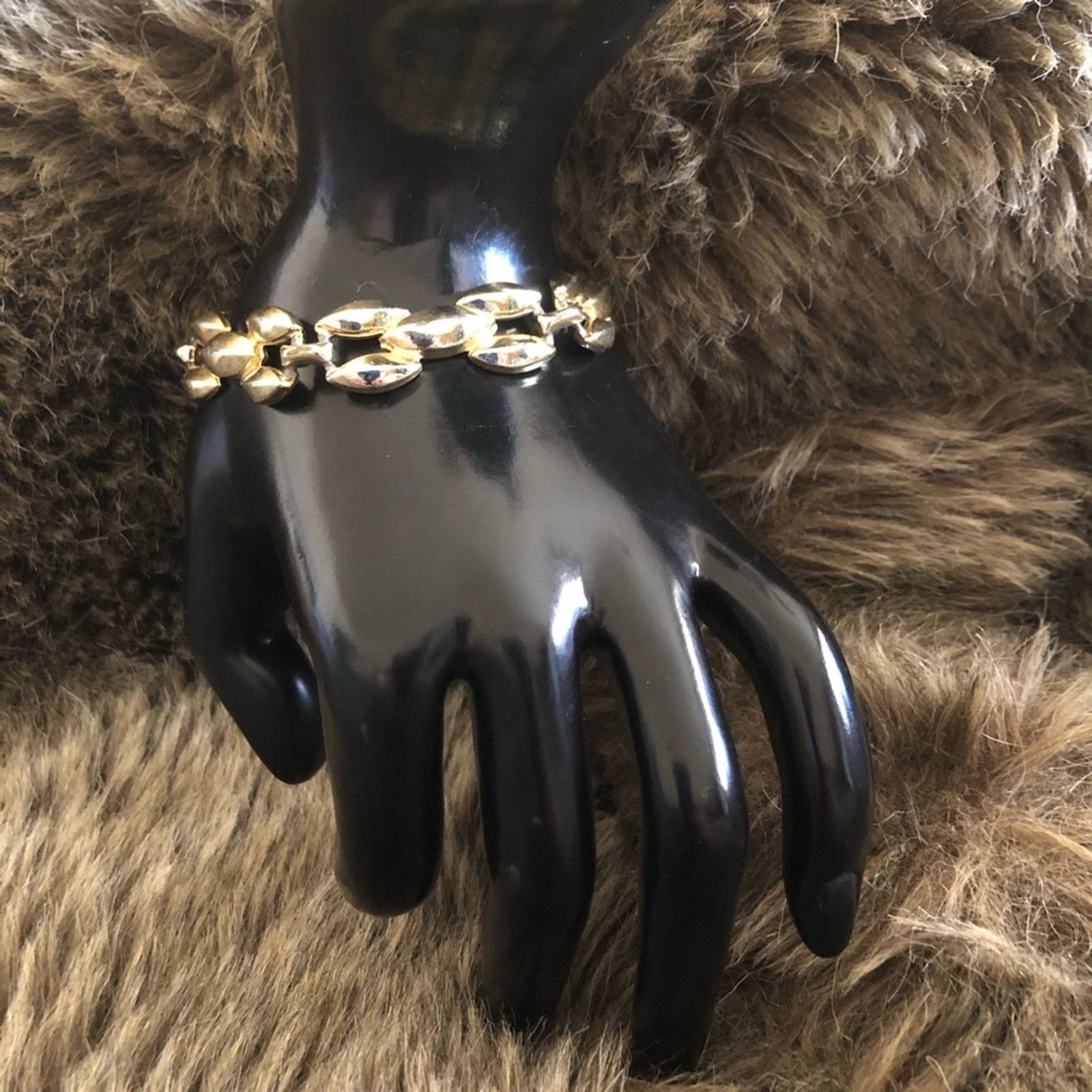 Vintage Vintage 70s-80s gold plated link bracelet Size ONE SIZE - 3 Thumbnail
