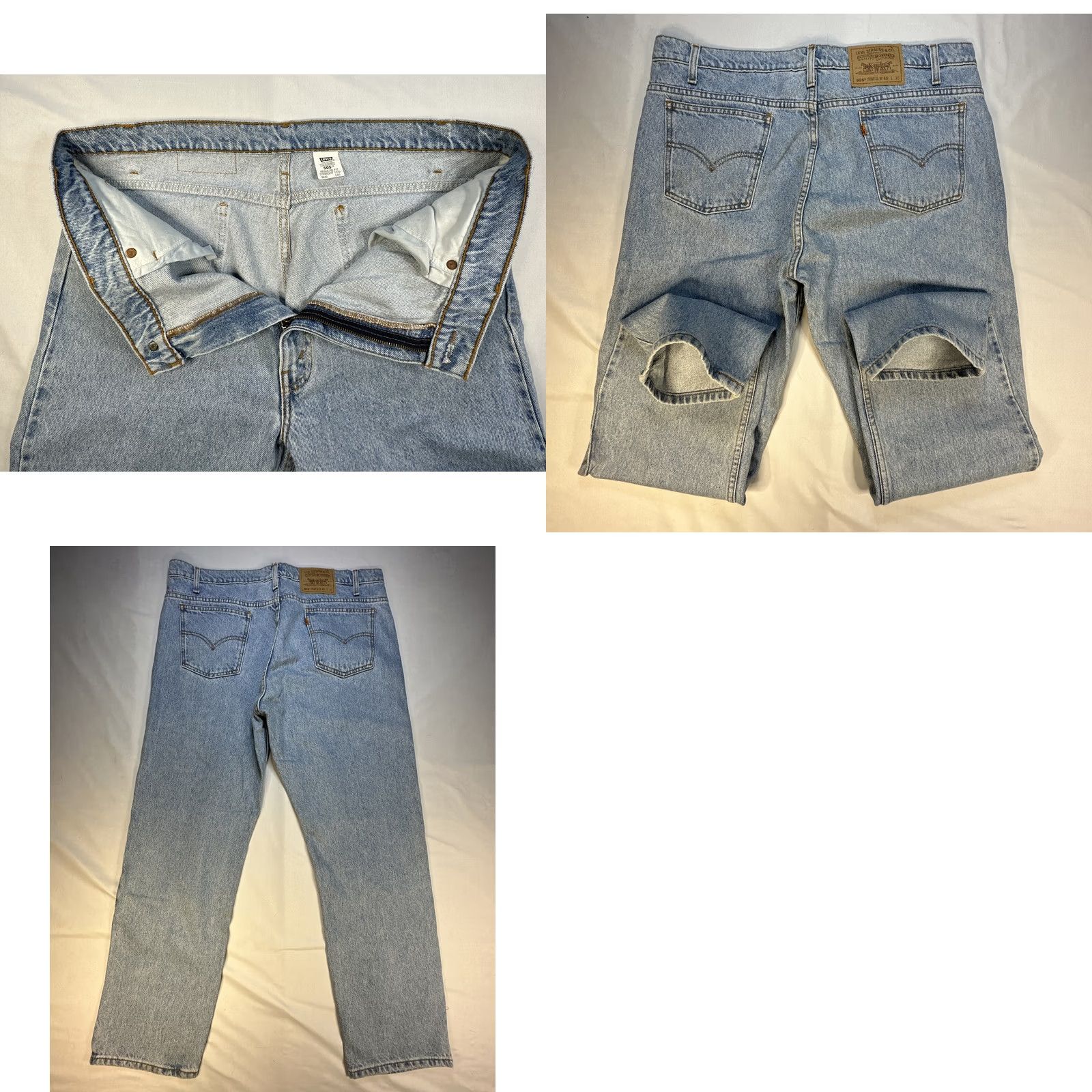 Levi's VINTAGE Levi's Jeans 505 Regular 40x30 Denim Orange Tab Mens Straight 5-Pocket Classic Levi's 505 100% Cotton Orange Tab Logo Vintage Jeans Men Size US 40 / EU 56 - 8 Thumbnail